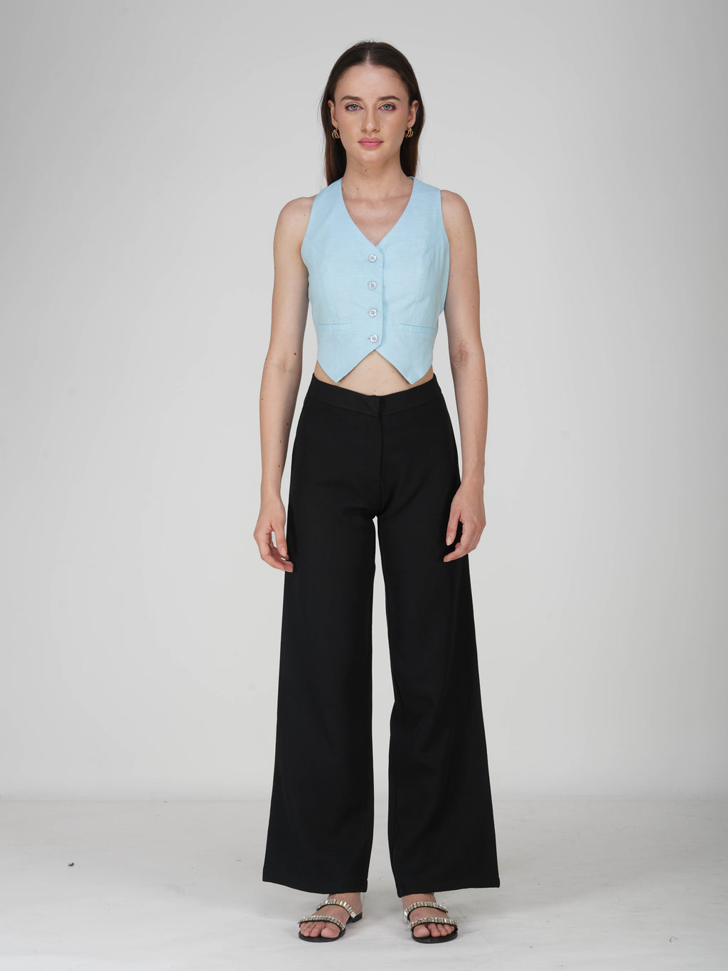 Blue Tailored Waistcoat - Frost Waistcoat (Sky)