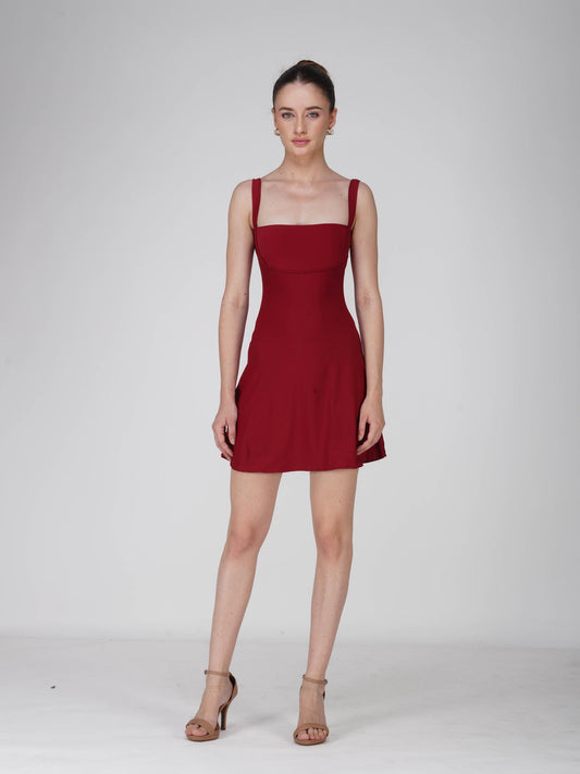 ⁠SHADE Dress (Cherry)