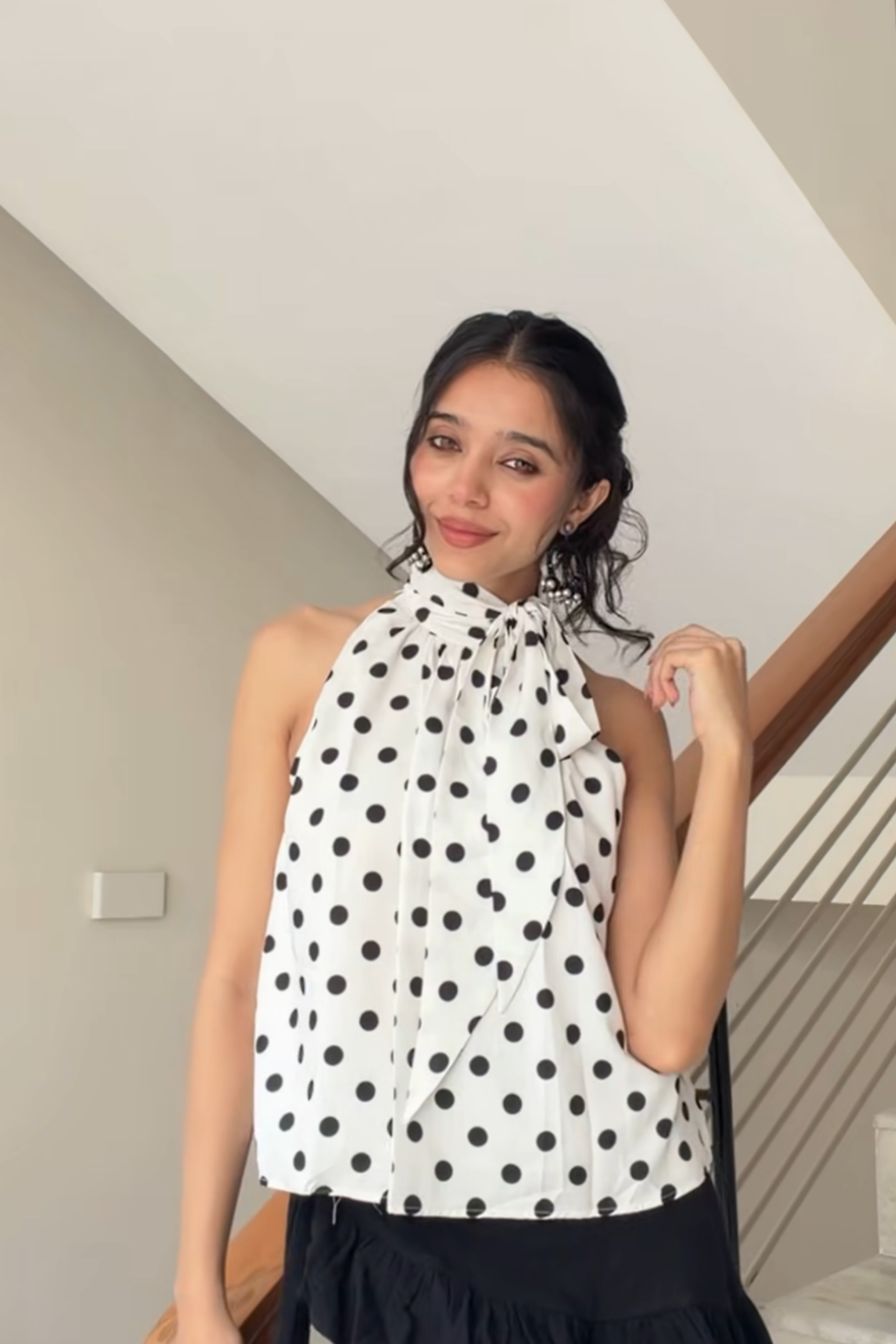 Saloni Khute in RIVA Top - White