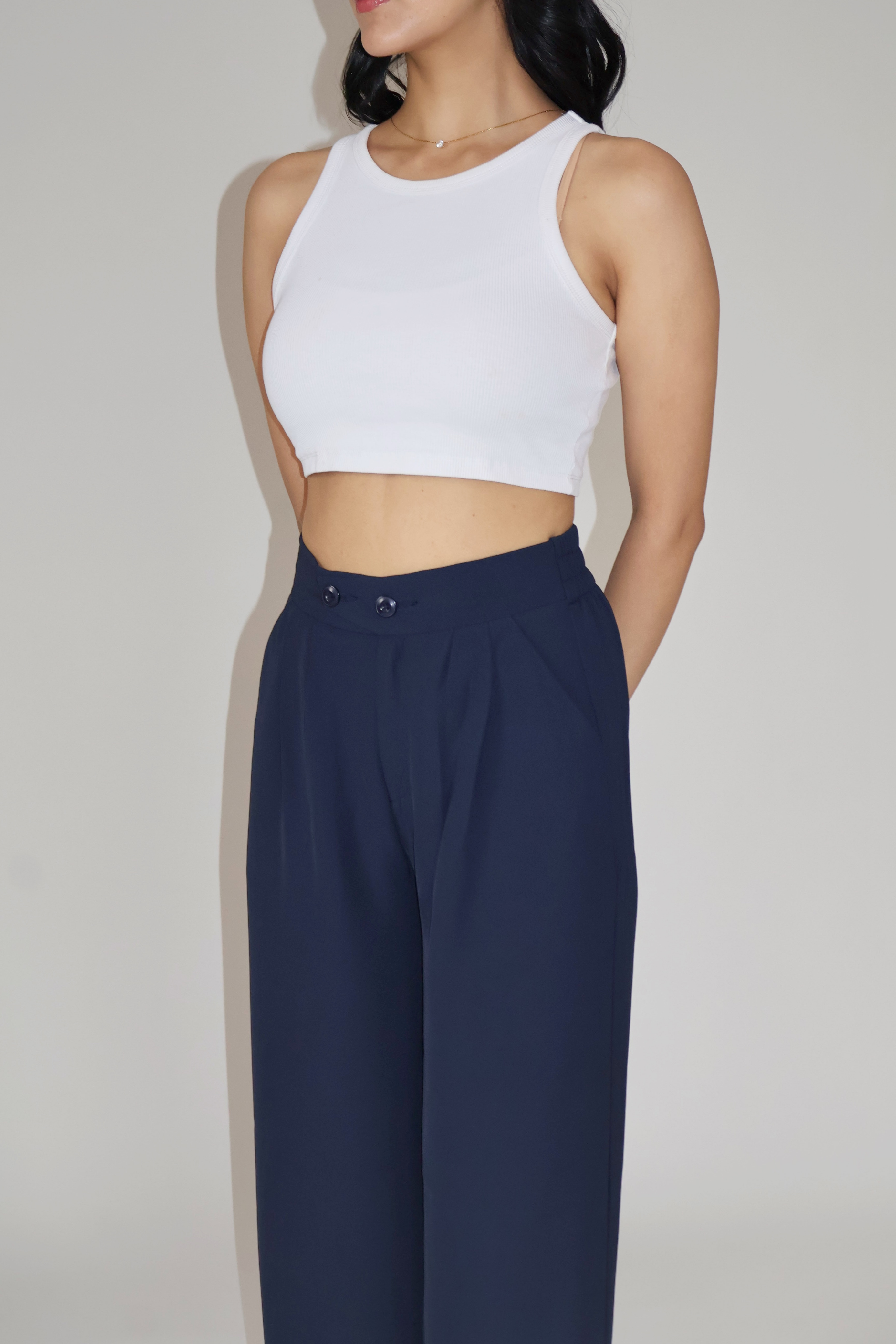 RUMI PANTS - (Navy)
