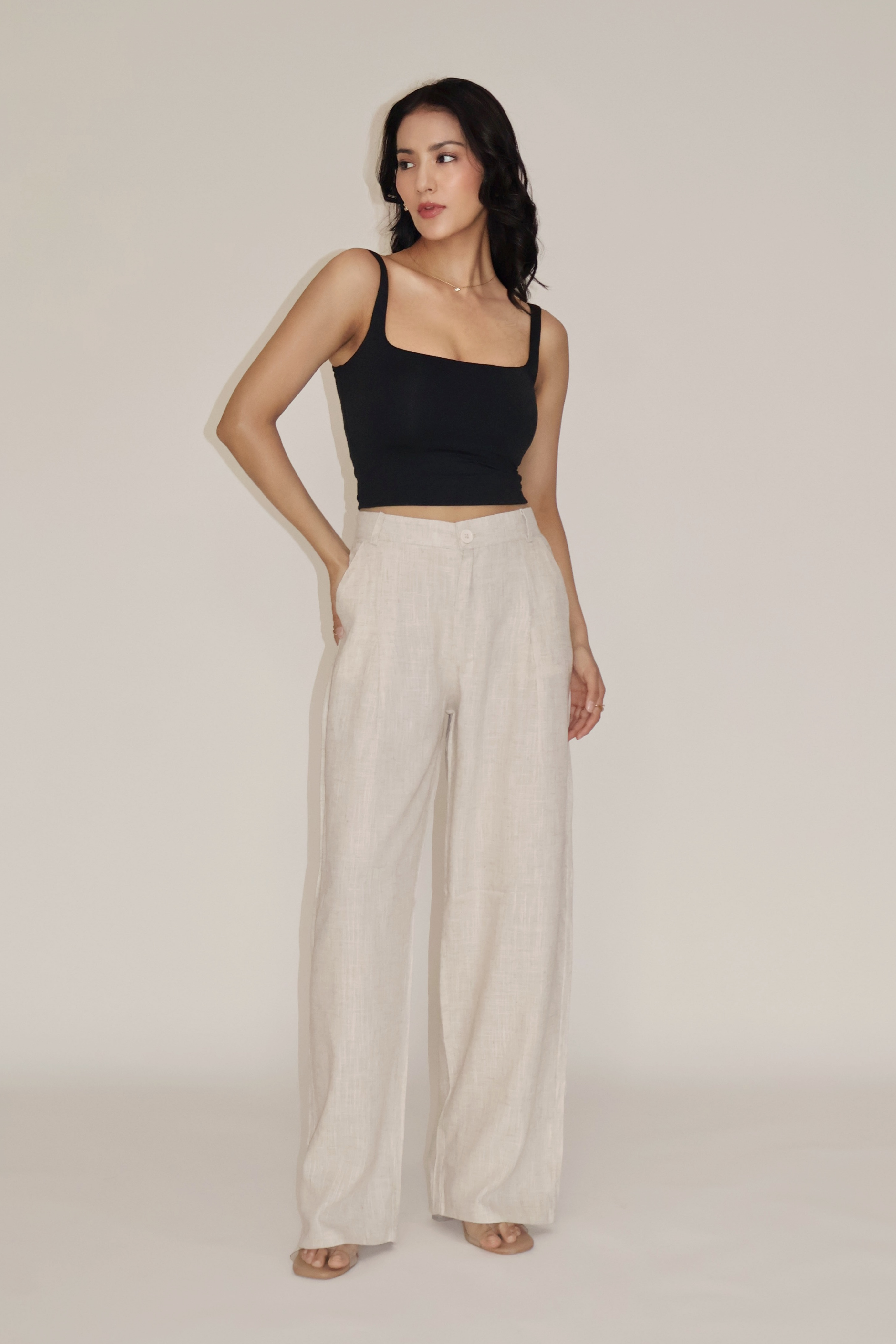 COASTAL PANTS - (Oat meal)