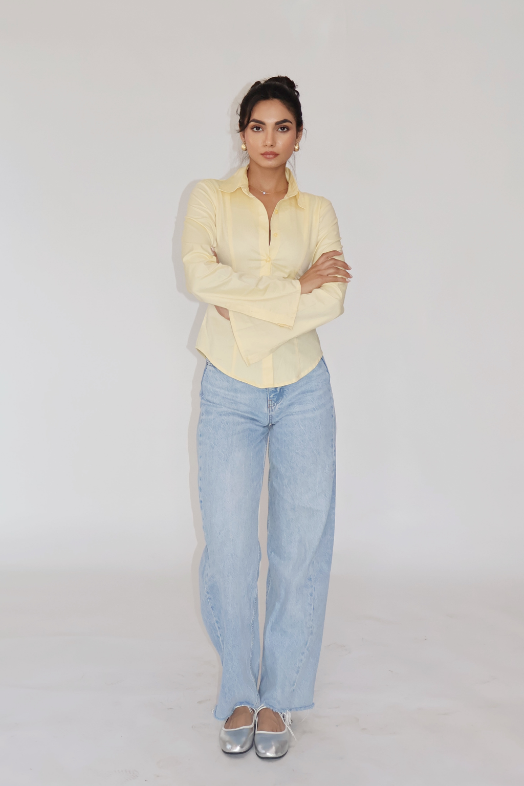 MOON Fitted Shirt – Butter