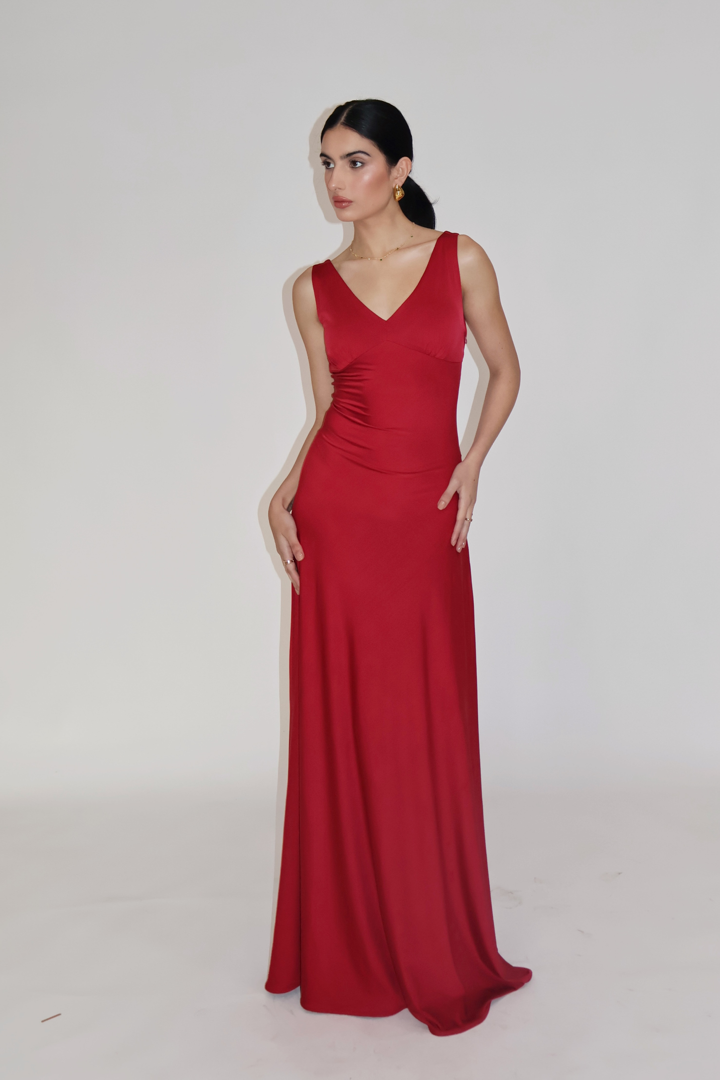 PROSECO DRESS - (Cherry)