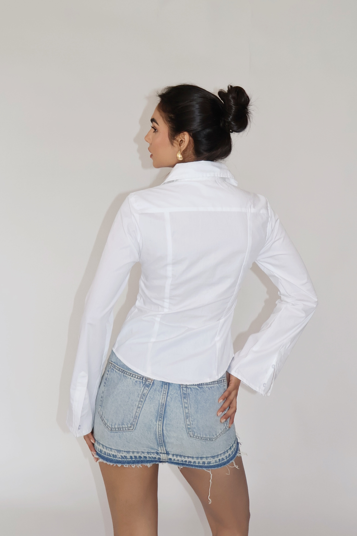 MOON Fitted Shirt – Dove