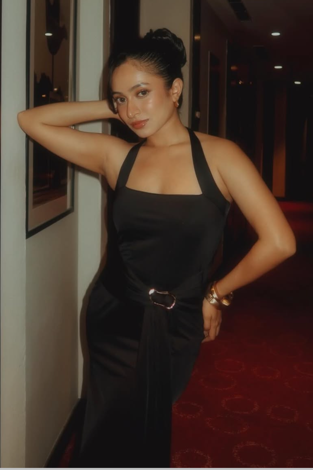 Anushka in MIMOSA DRESS - (Onyx)