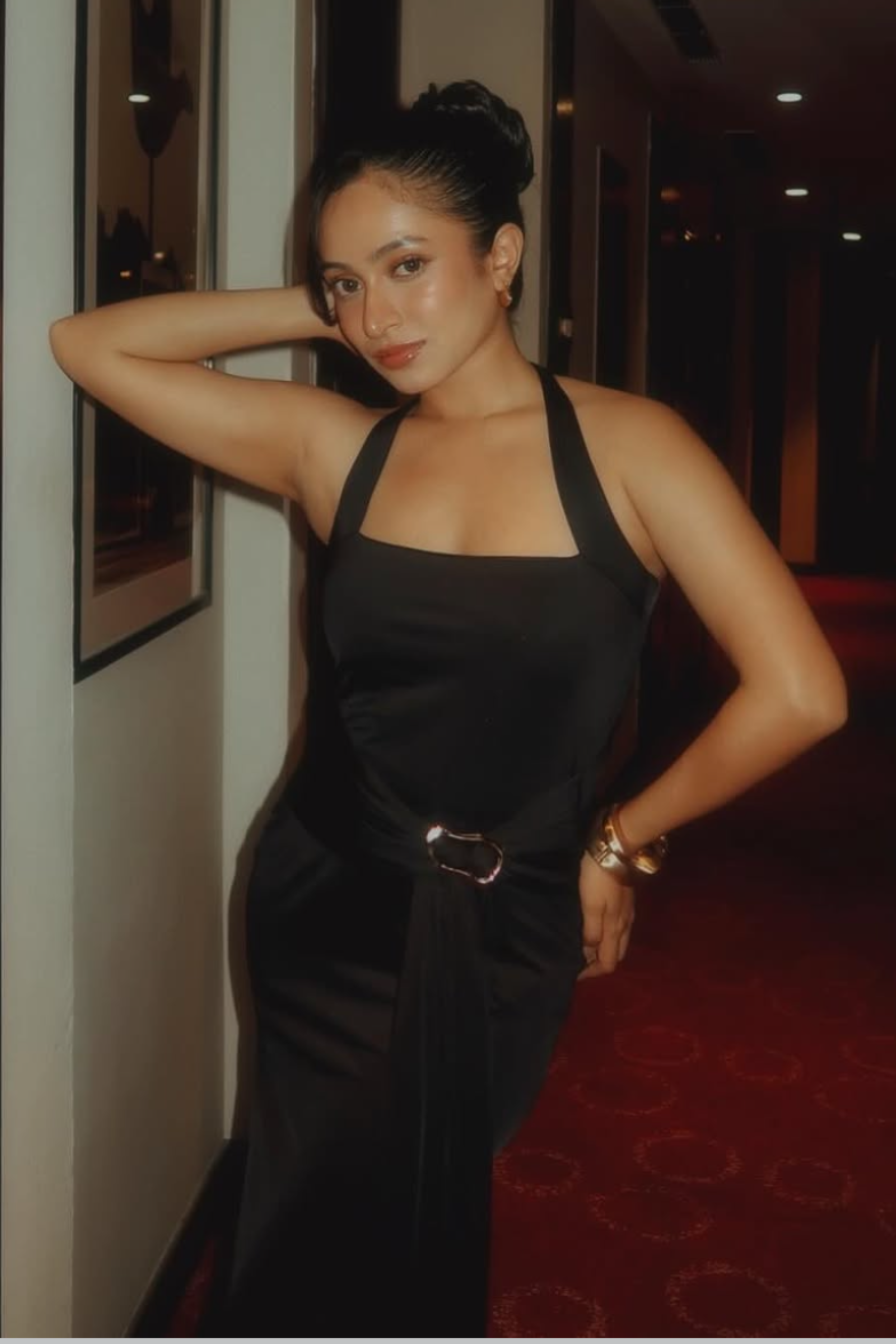 Anushka in MIMOSA DRESS - (Onyx)