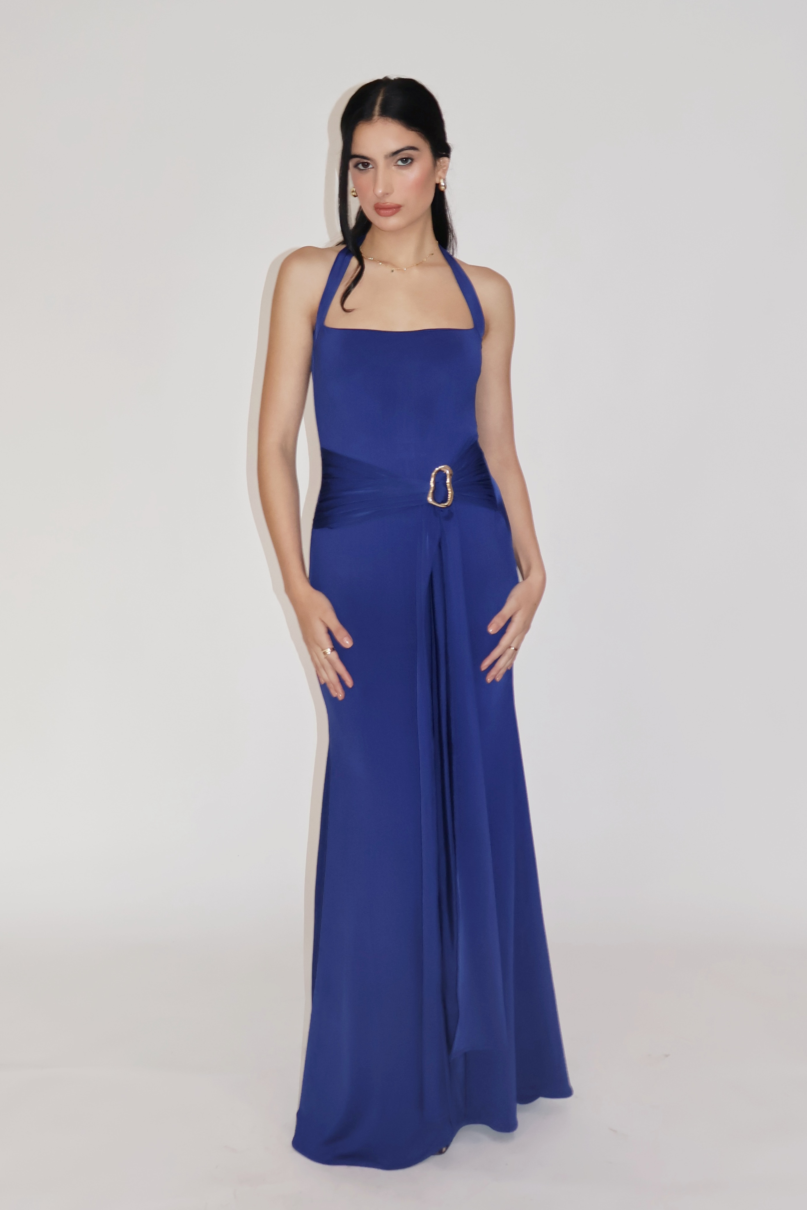 MIMOSA DRESS - (Navy)