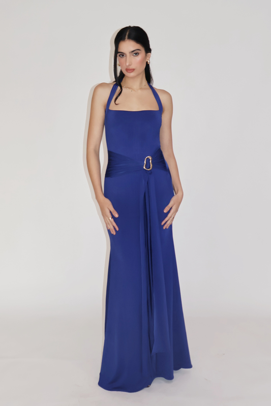 MIMOSA DRESS - (Navy)