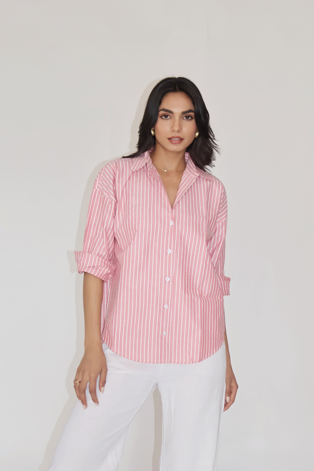 Red Striped Oversized Shirt – CANVA