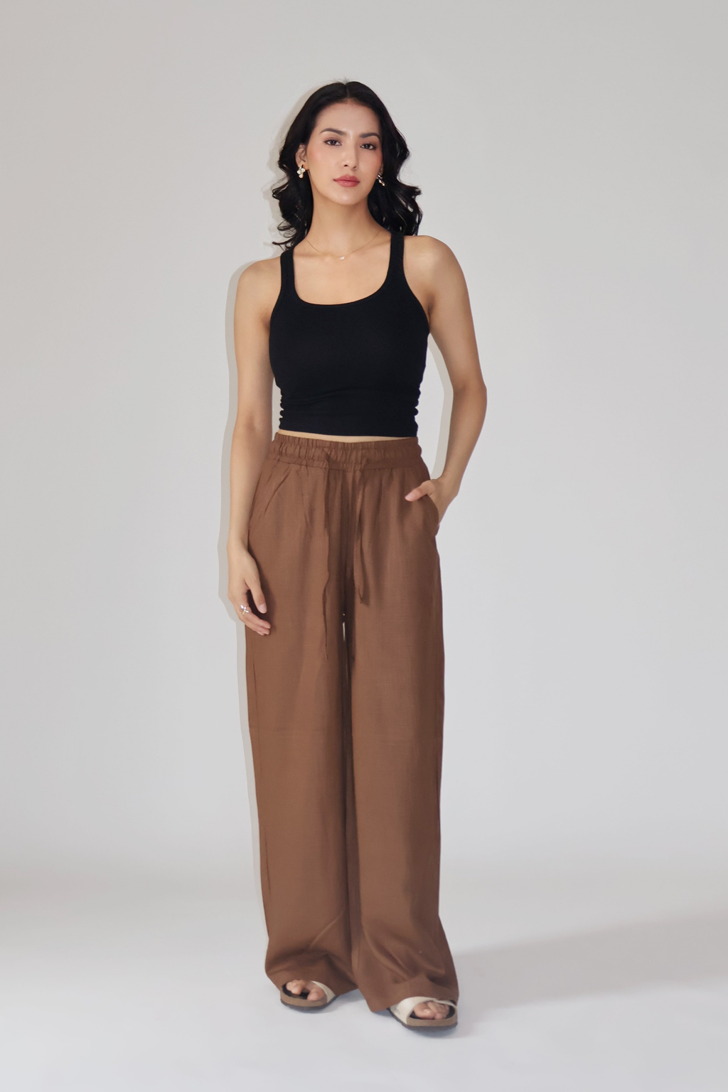 SEASHELL PANTS - (Mocha brown)