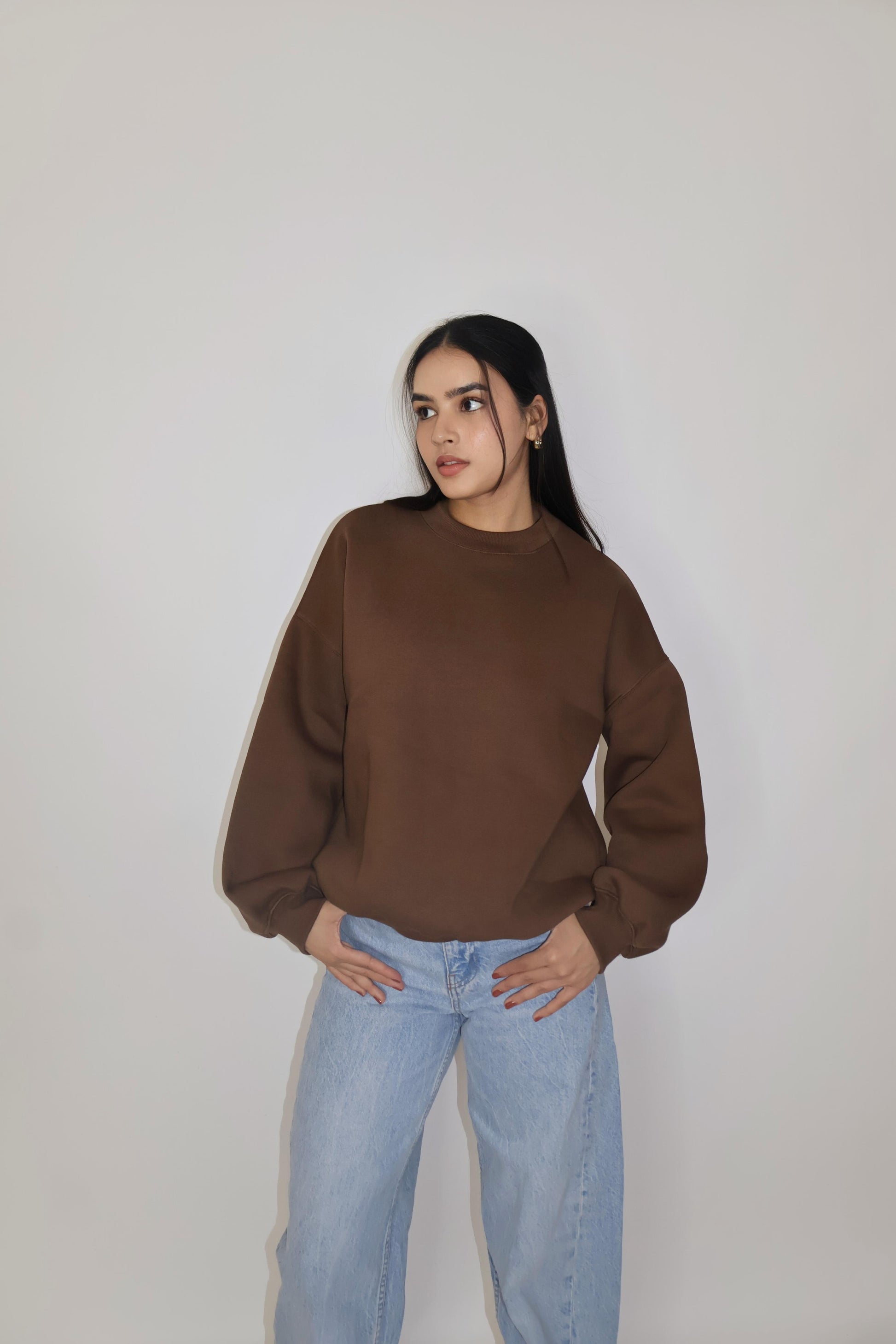 CARRYKING 3/4 Length Sleeve Womens Tops Crew Neck Loose Fit Shirts Pleated Cute Clothes Dressy Casual Summer Tunics