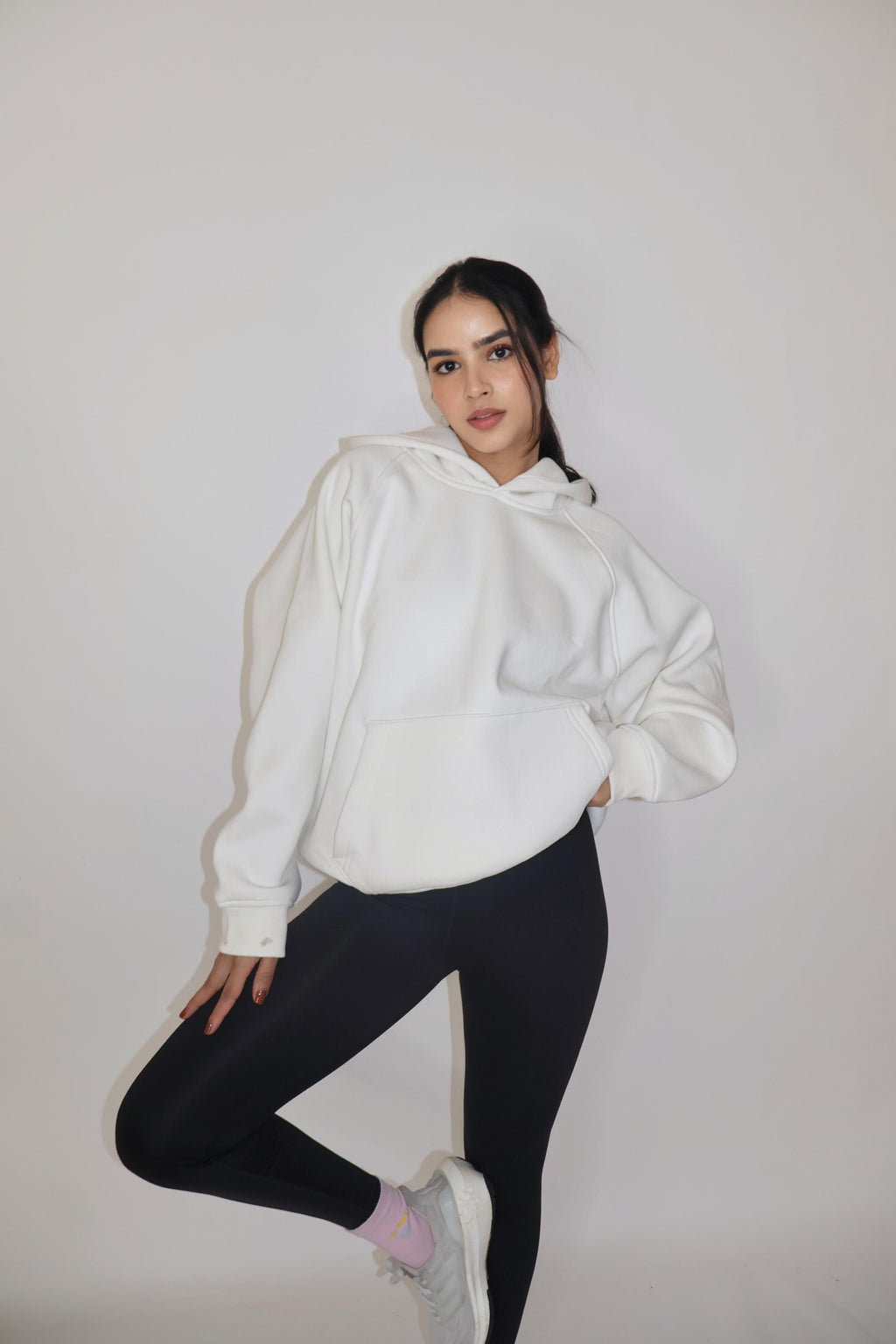 White Truly Oversized HOODIE
