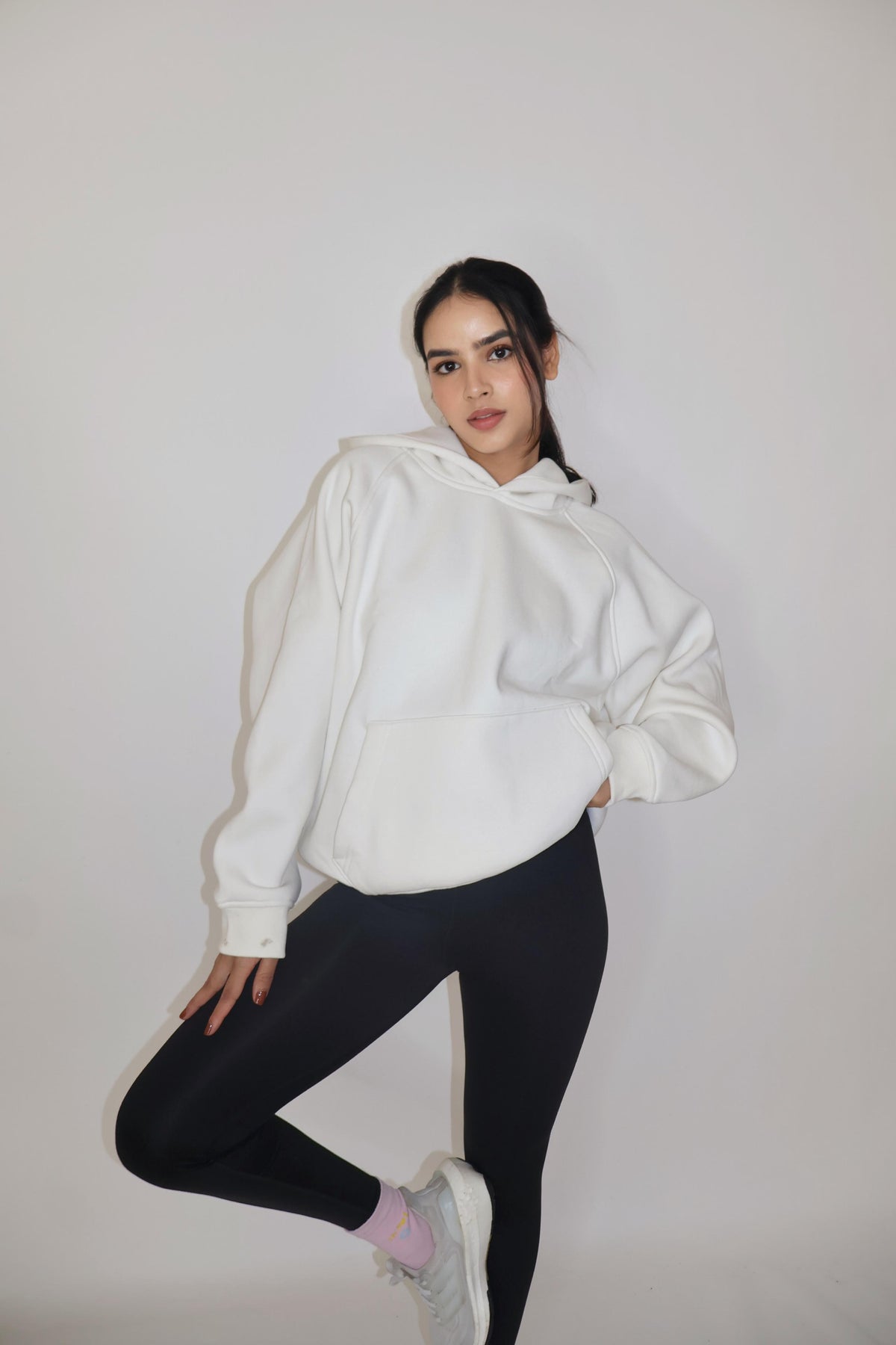 White Truly Oversized HOODIE