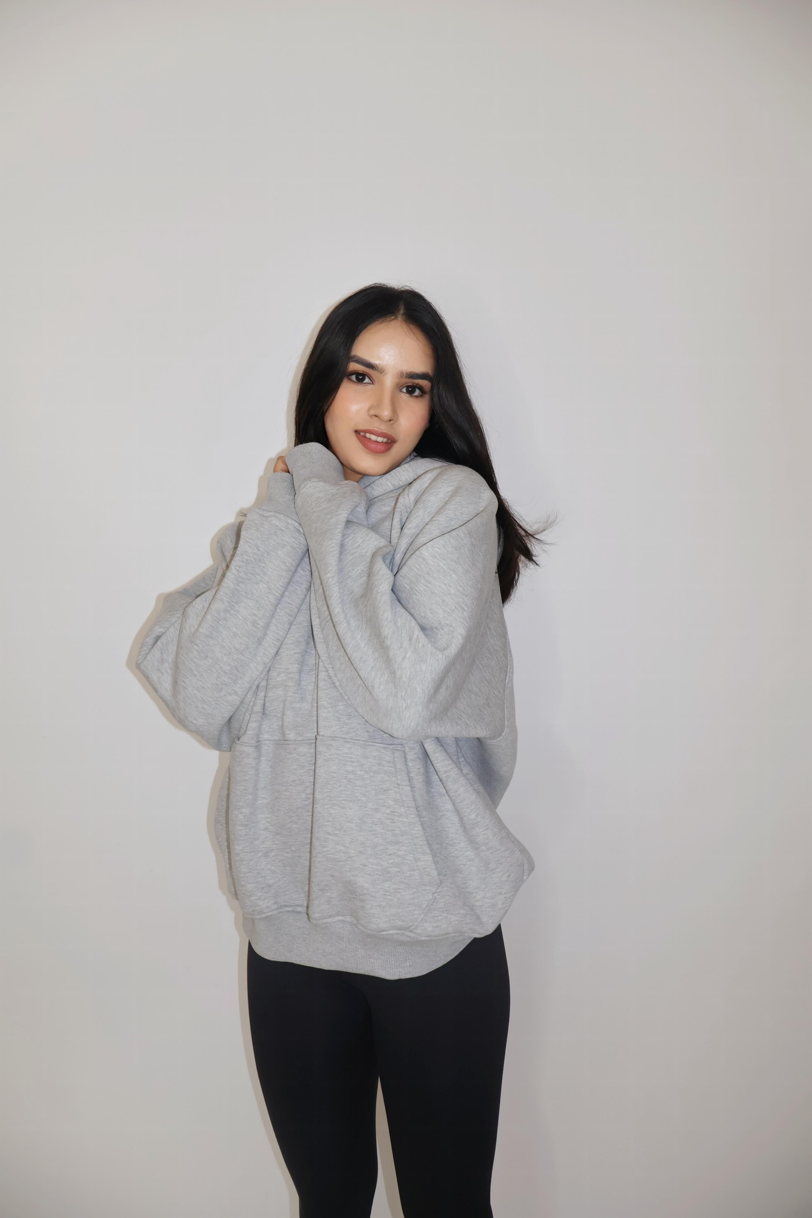 Grey Truly Oversized HOODIE