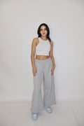 Grey Wide-Legged Fleece Joggers - Everyday Joggers (Slate)