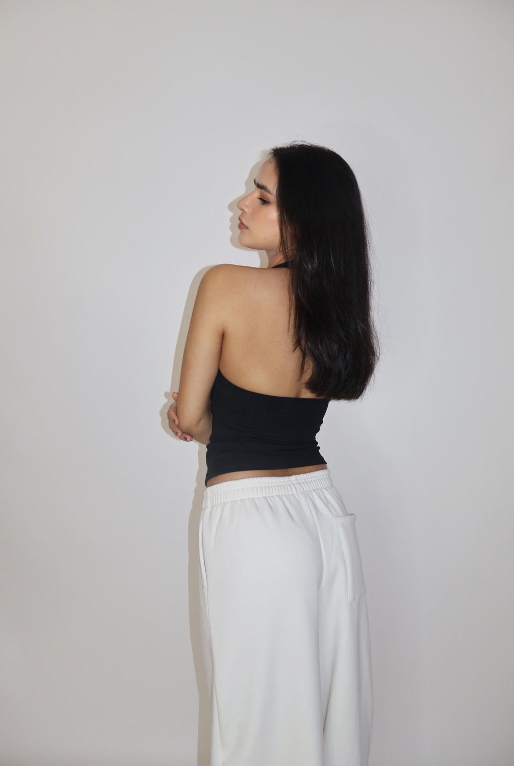 White Wide-Legged Fleece Joggers - Everyday Joggers (Dove)