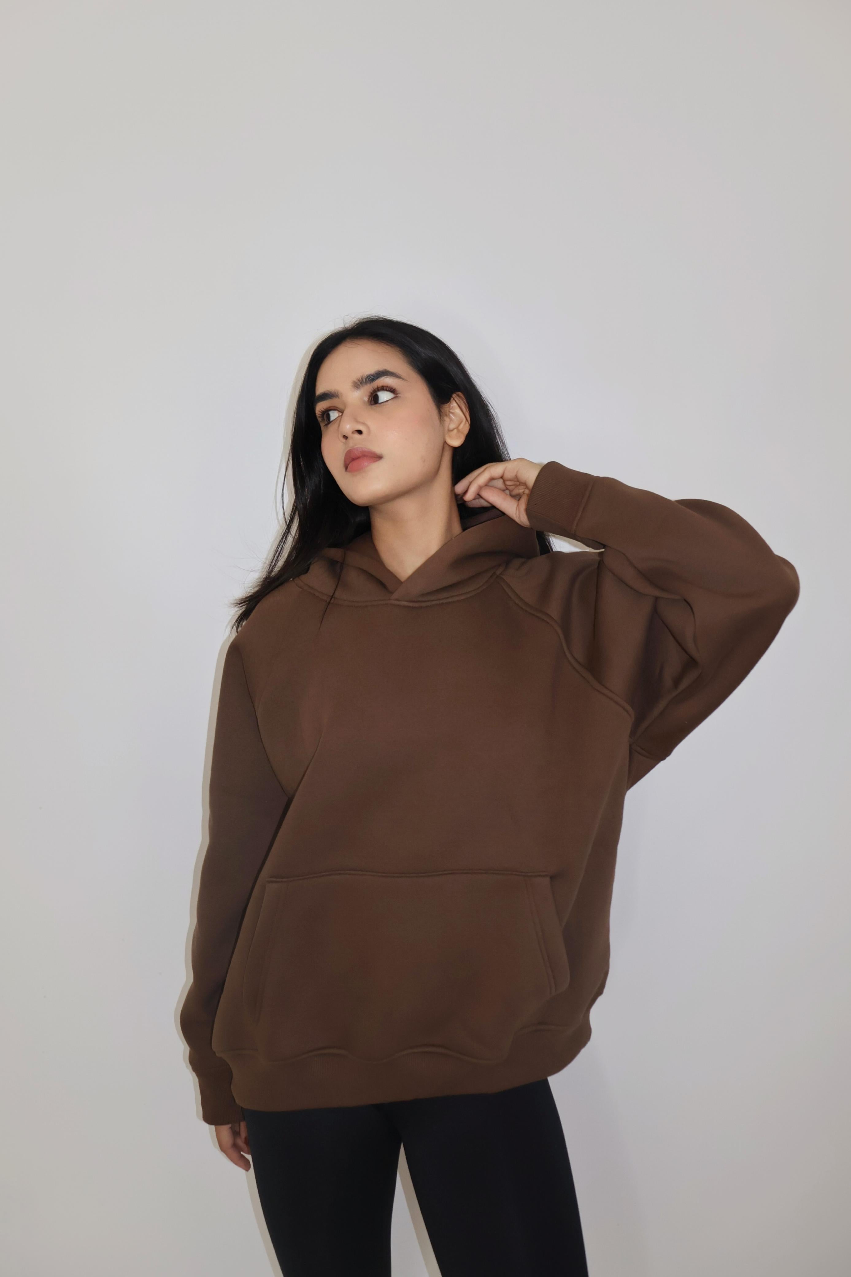 Brown Truly Oversized HOODIE