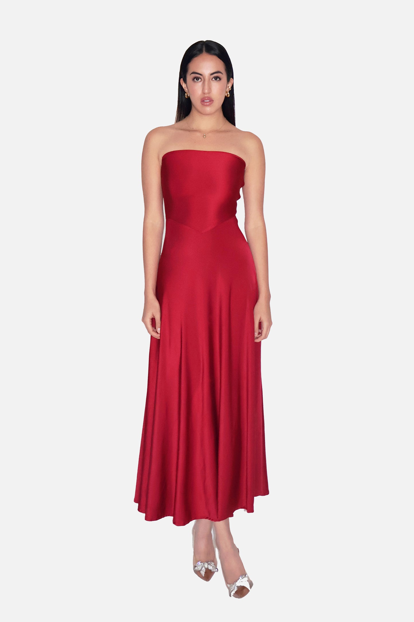 FLOW DRESS (Cherry )