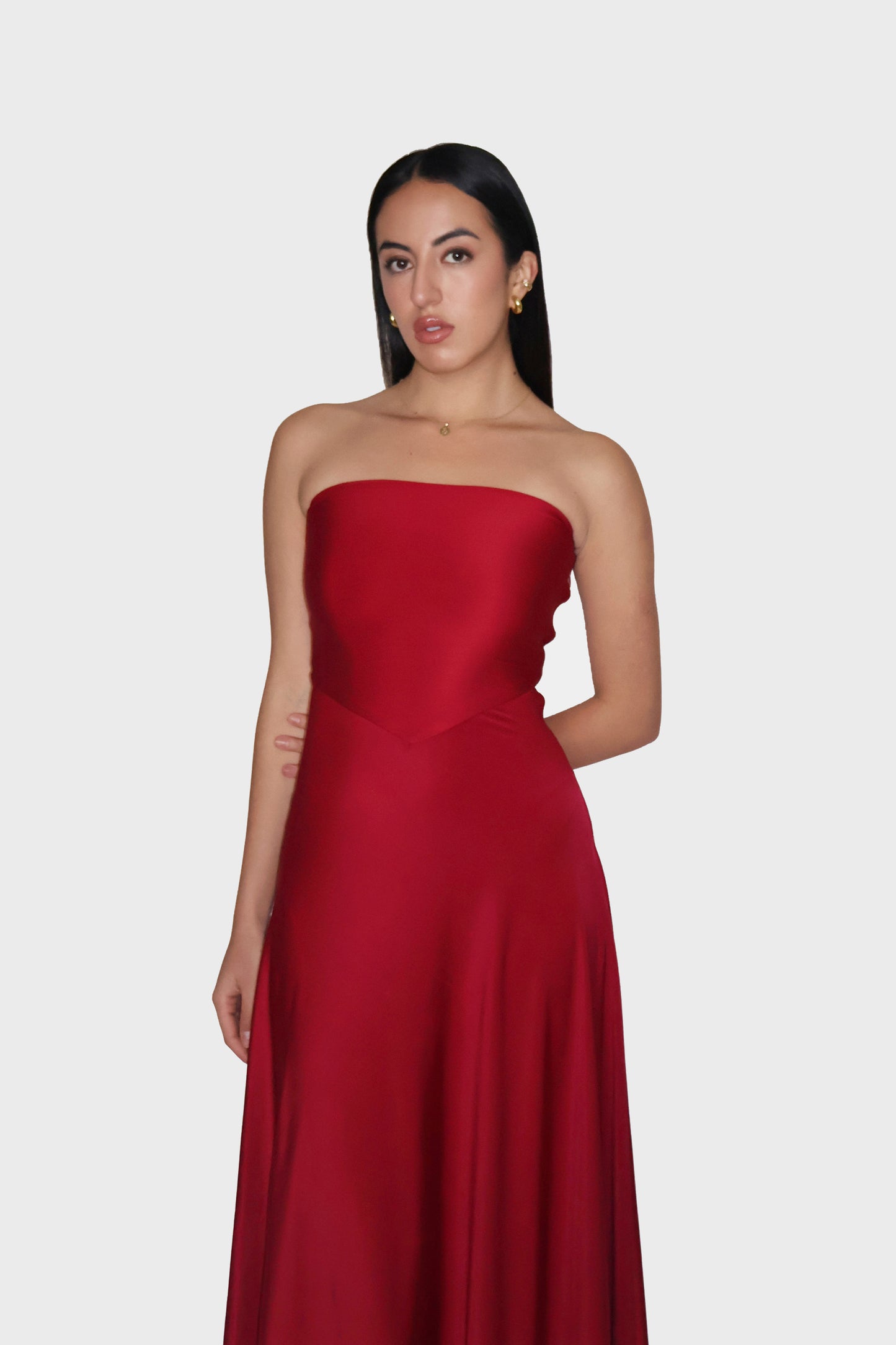 FLOW DRESS (Cherry )