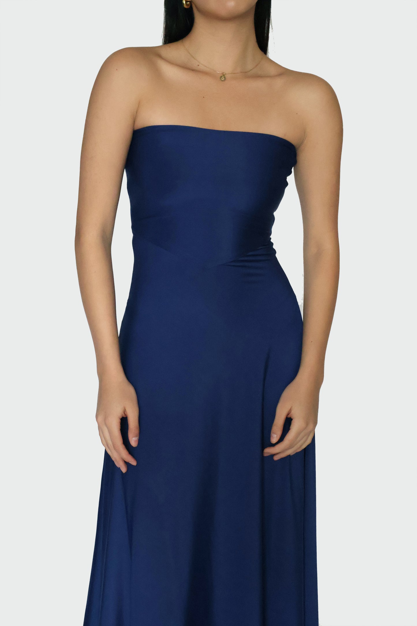 FLOW DRESS (Navy )