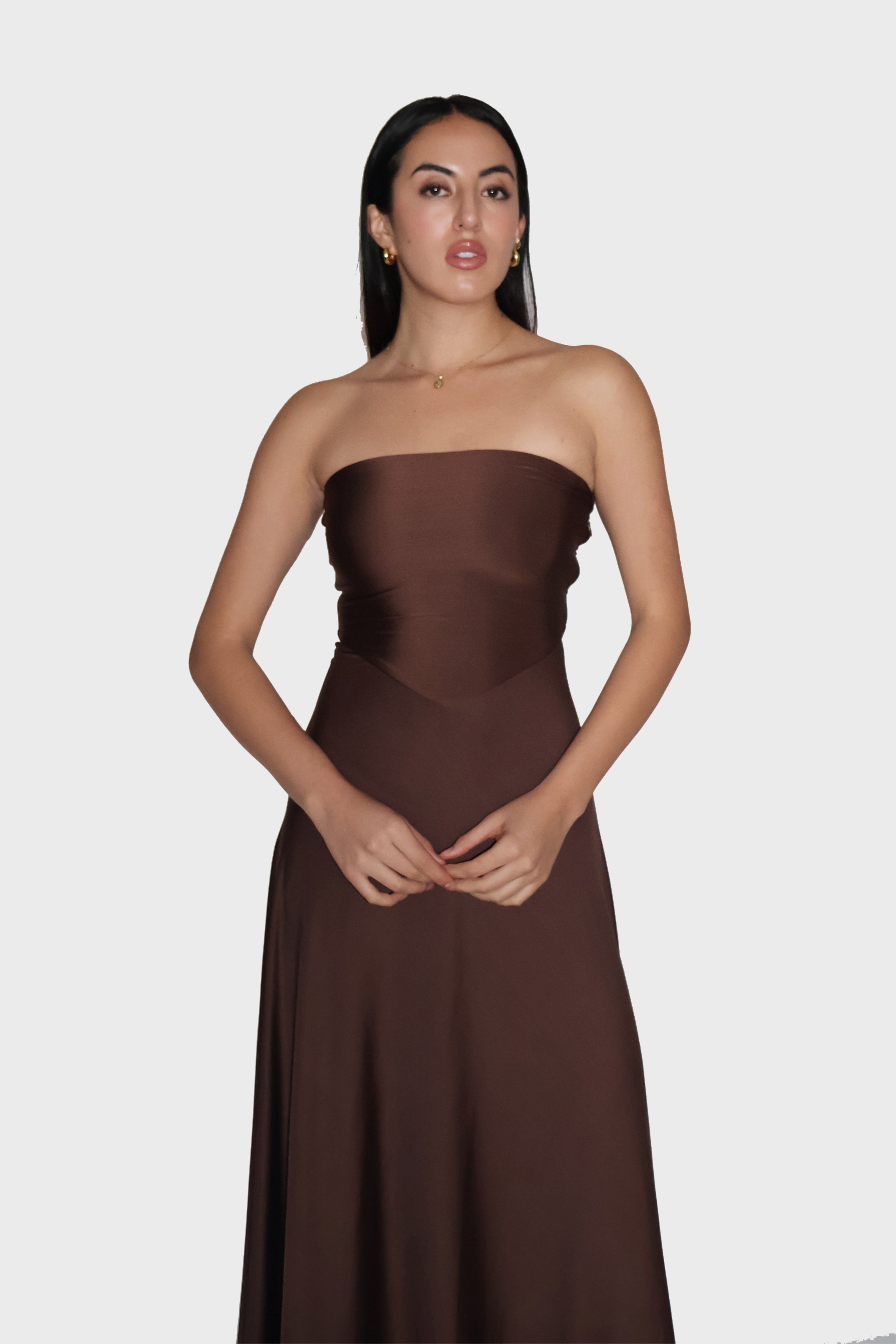 tube dress flowy Flowy Ruched Tube Dress