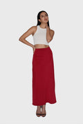 Red Maxi Skirt - Cedar Skirt (Cherry)