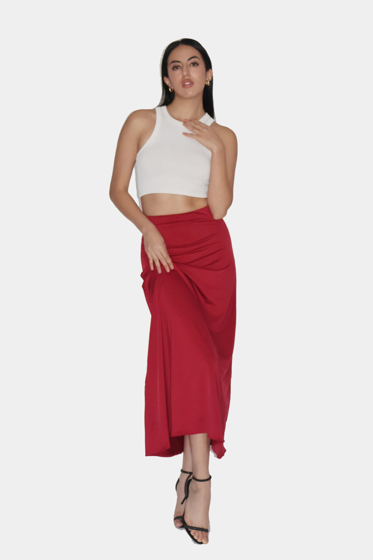 CEDAR SKIRT (Cherry )