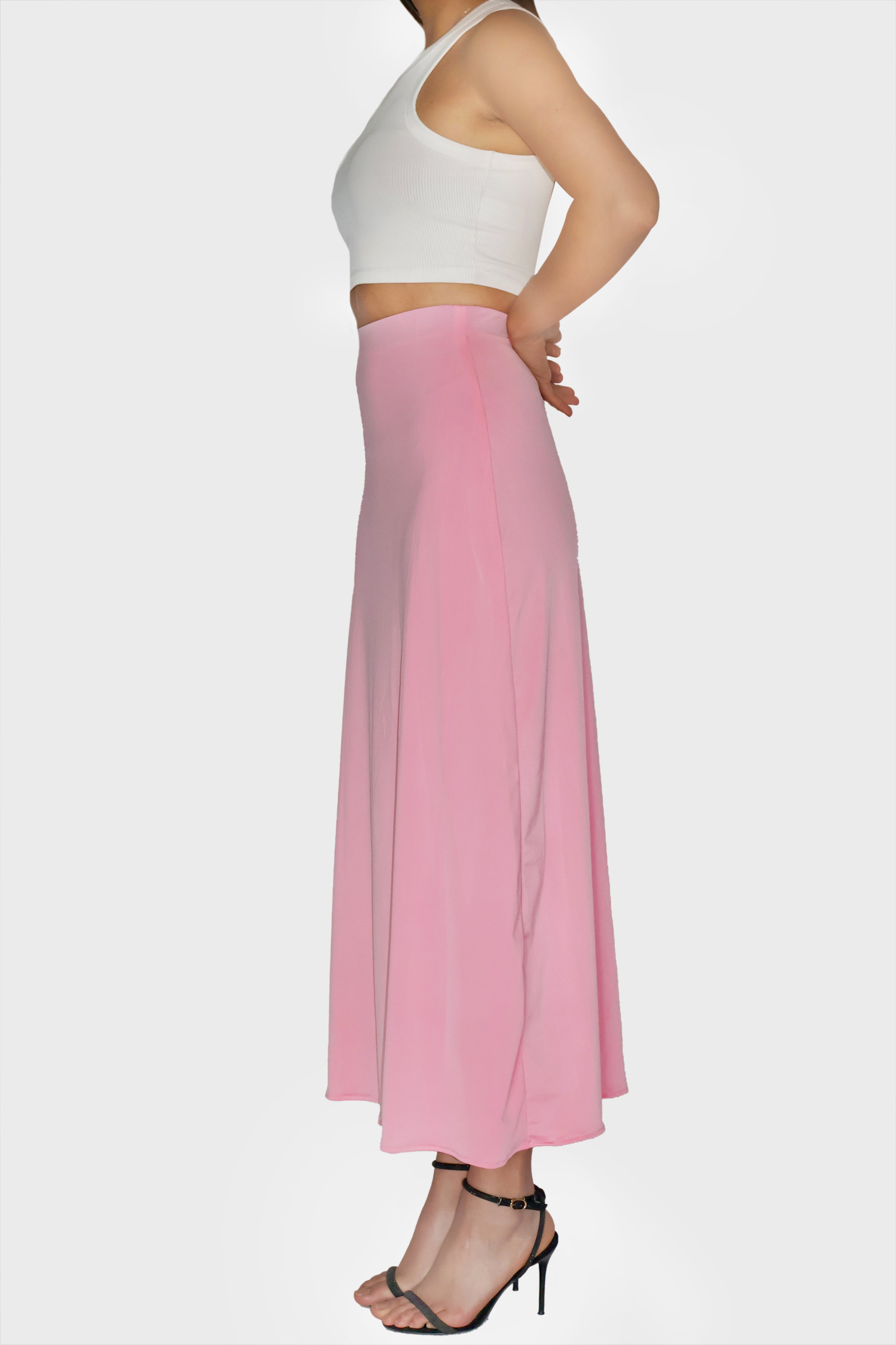 Pink Maxi Skirt - Cedar Skirt (Flamingo)