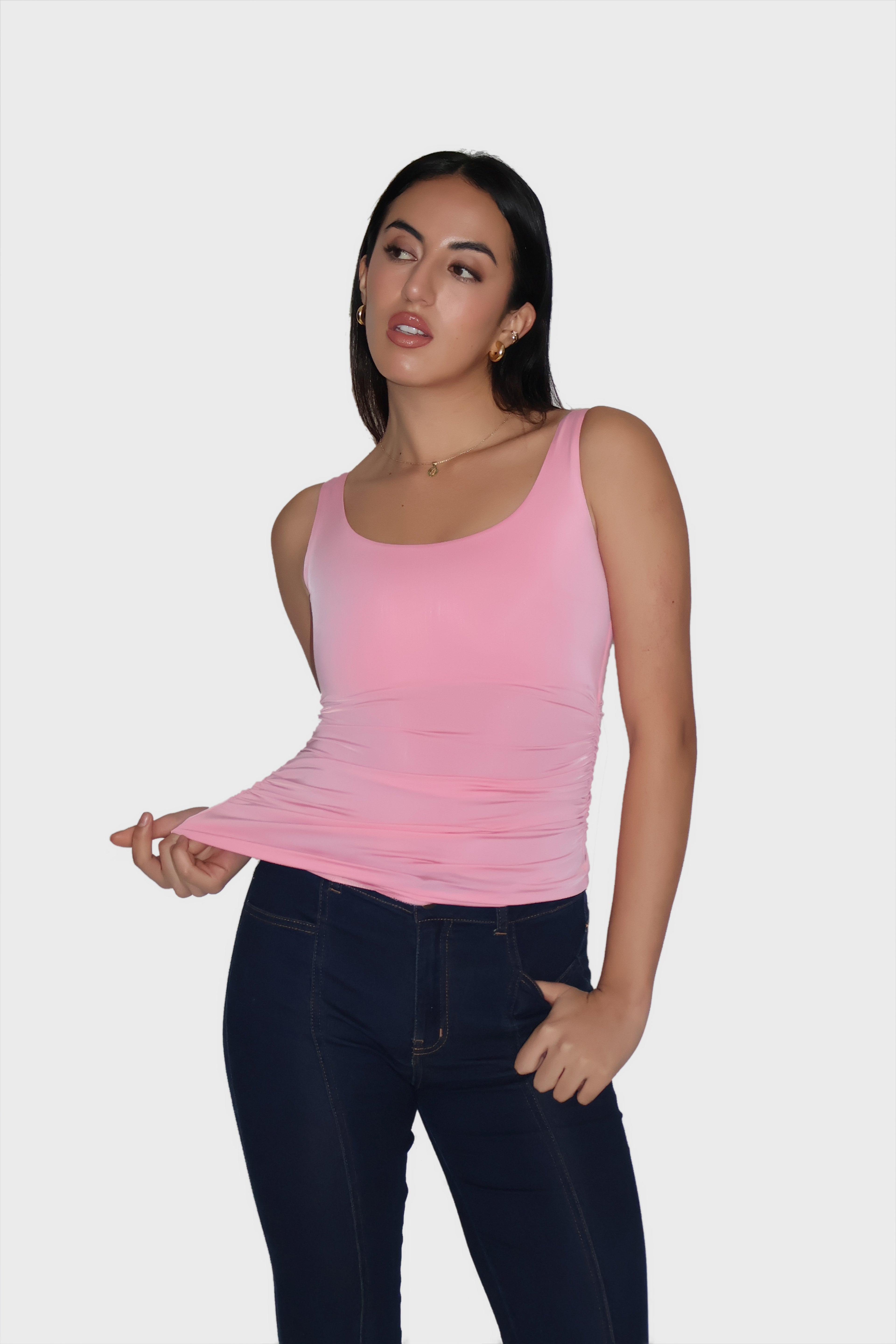 Aakanksha in quill top flamingo
