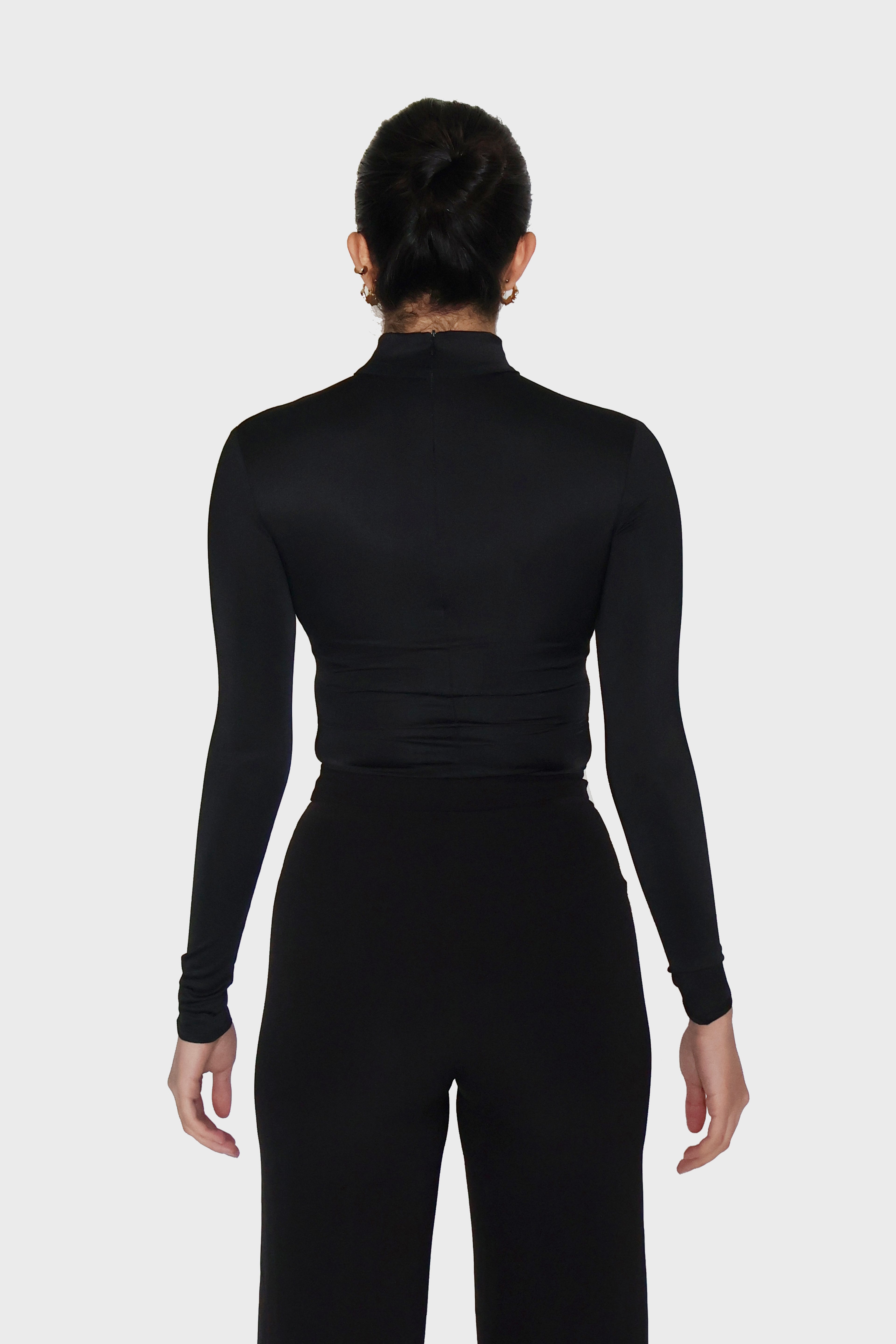 Black Turtleneck Bodysuit - Birch Bodysuit (Onyx)