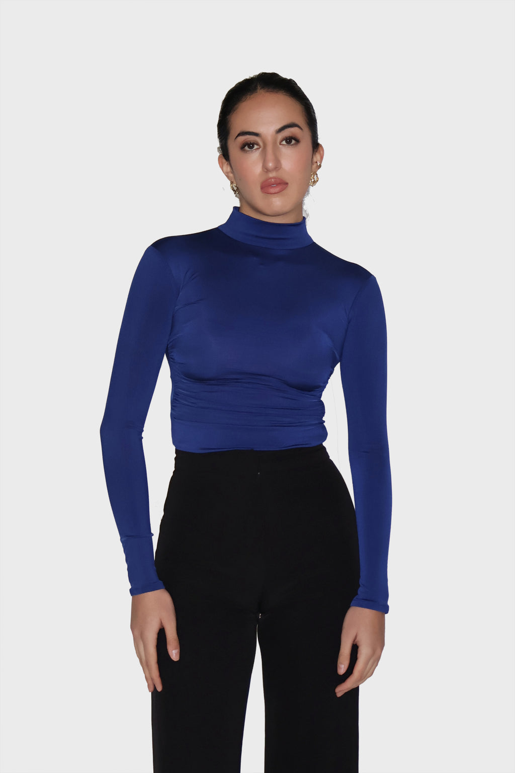 Blue Turtleneck Bodysuit - Birch Bodysuit (Navy)
