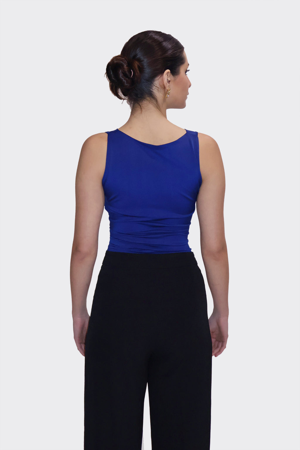 Blue Cowl Neck Bodysuit - Prism Bodysuit (Navy)