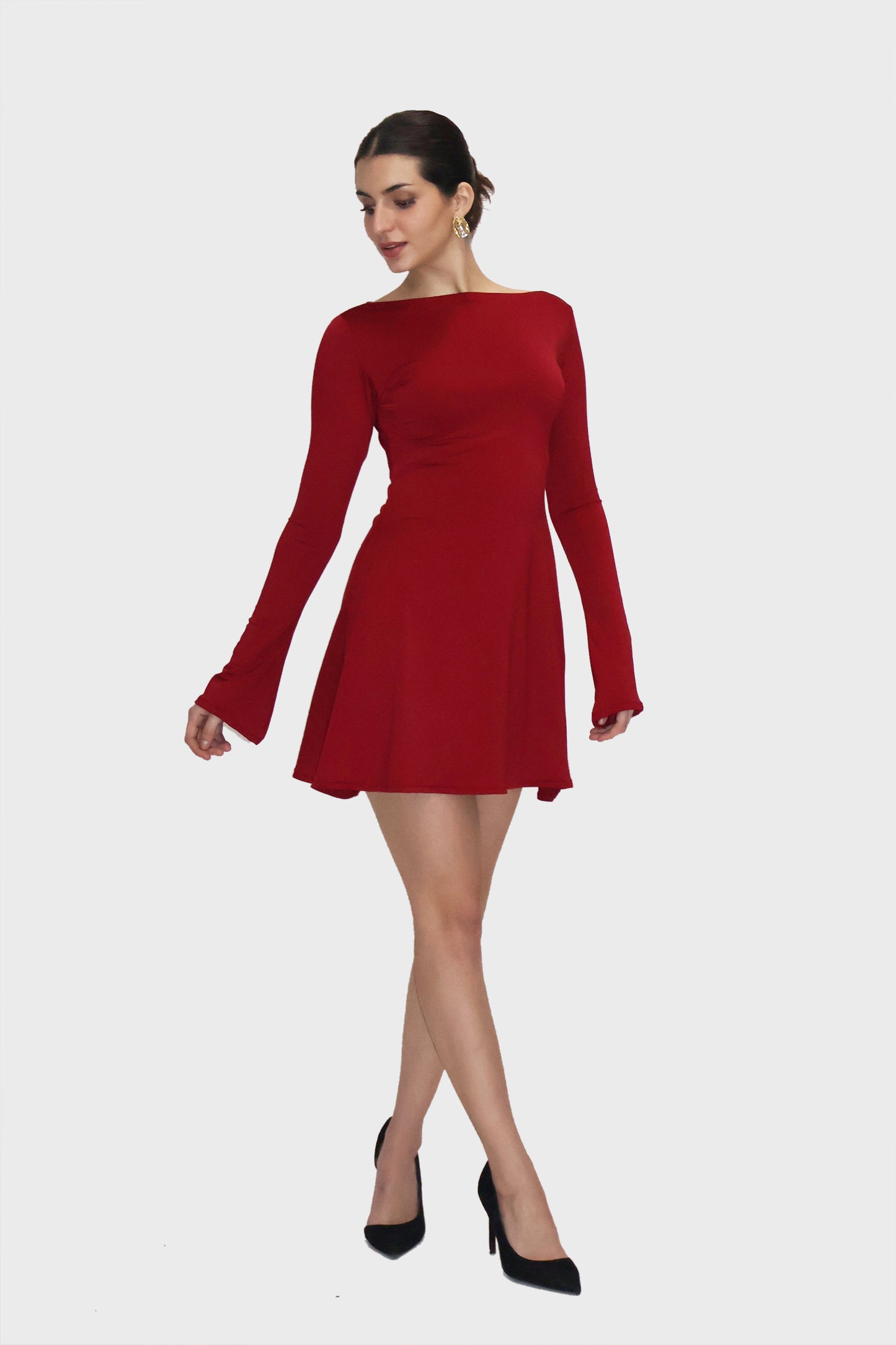 BLAIR DRESS (Cherry )