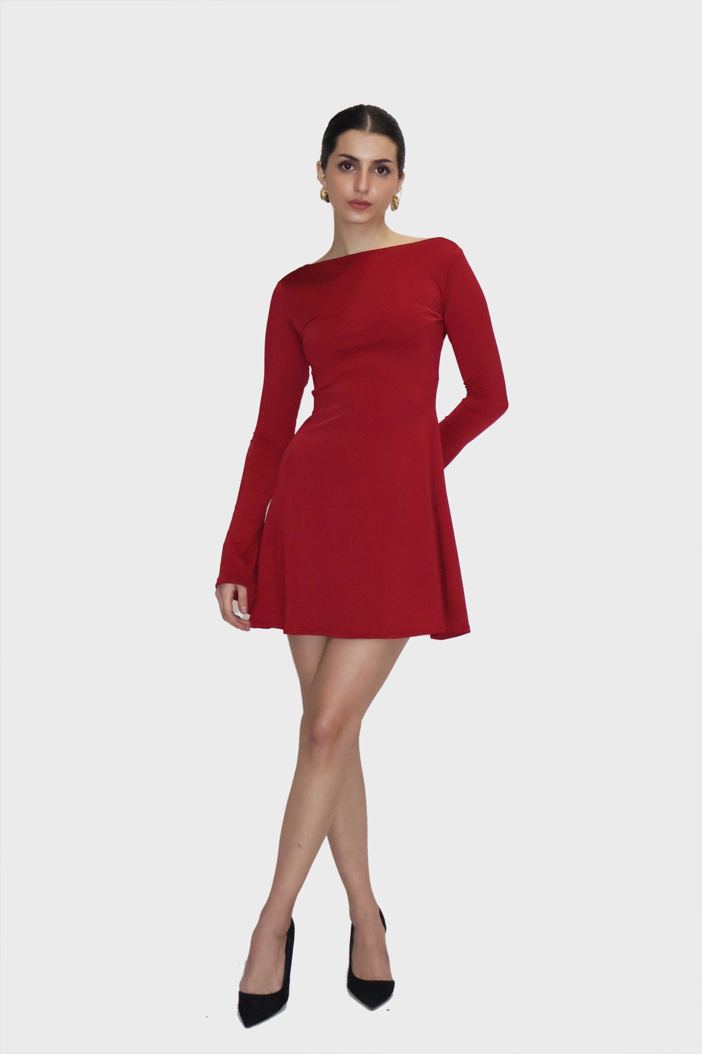 BLAIR DRESS (Cherry )