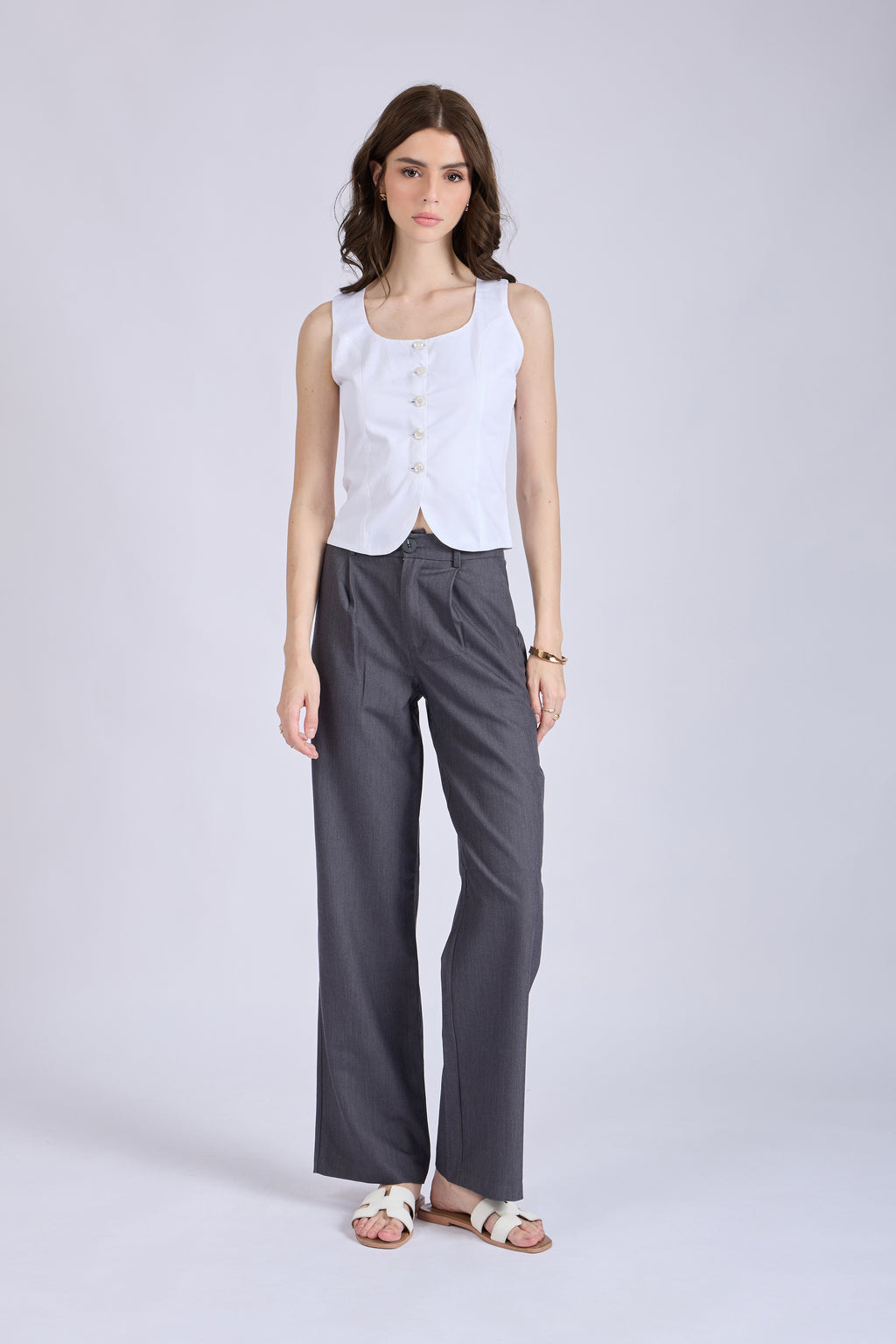Dove Square Neck Waistcoat – ASTER