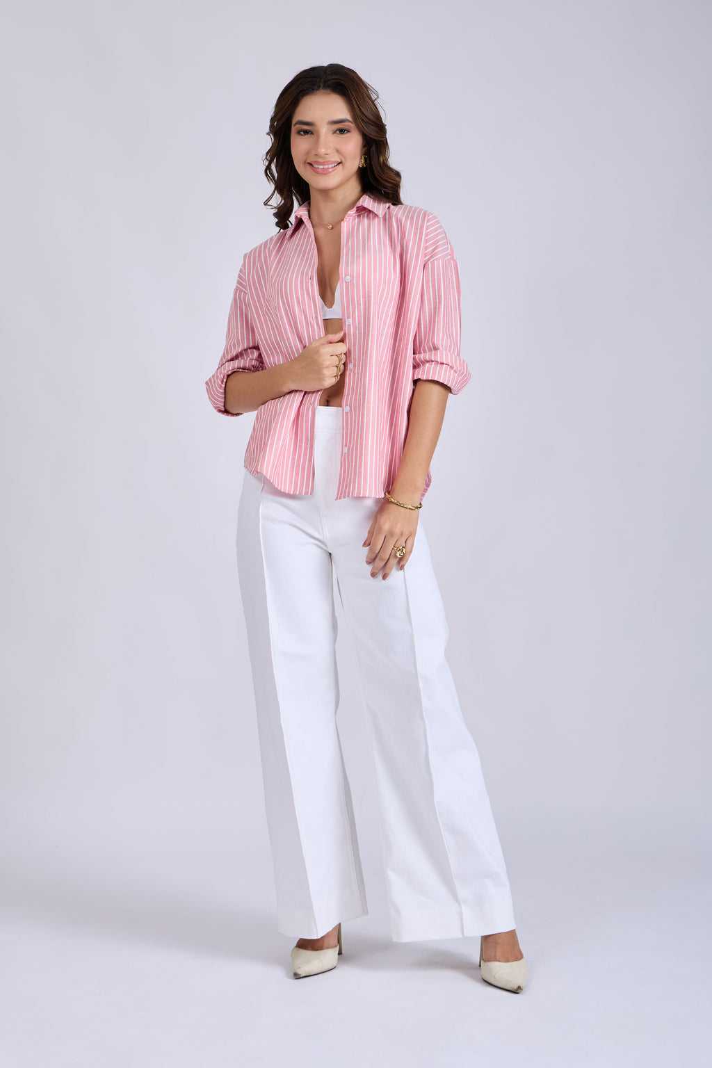 Brinda in canva shirt red