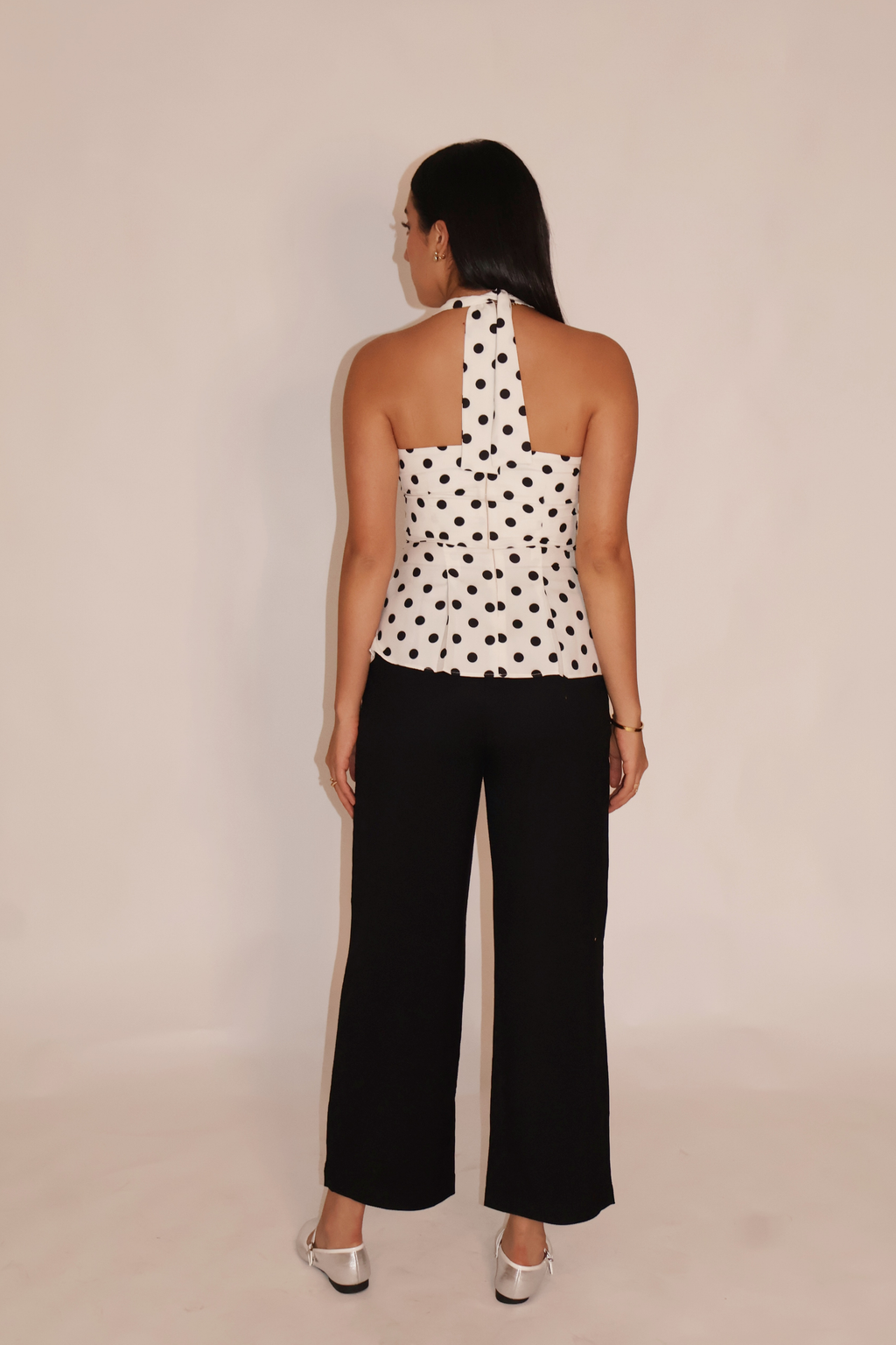 Saakshi in ivy top white