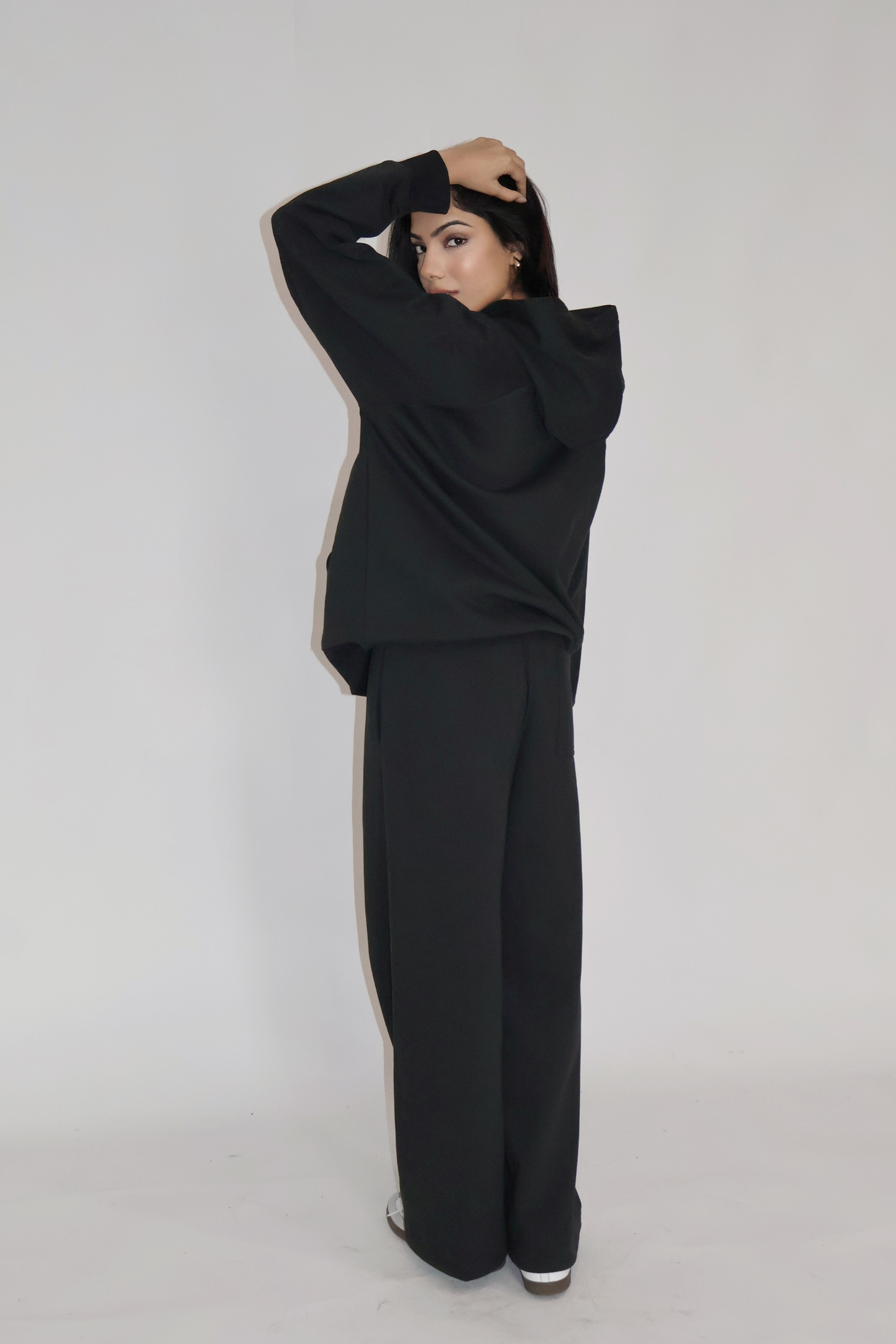 HOODIE CO-ORD SET - (Black)