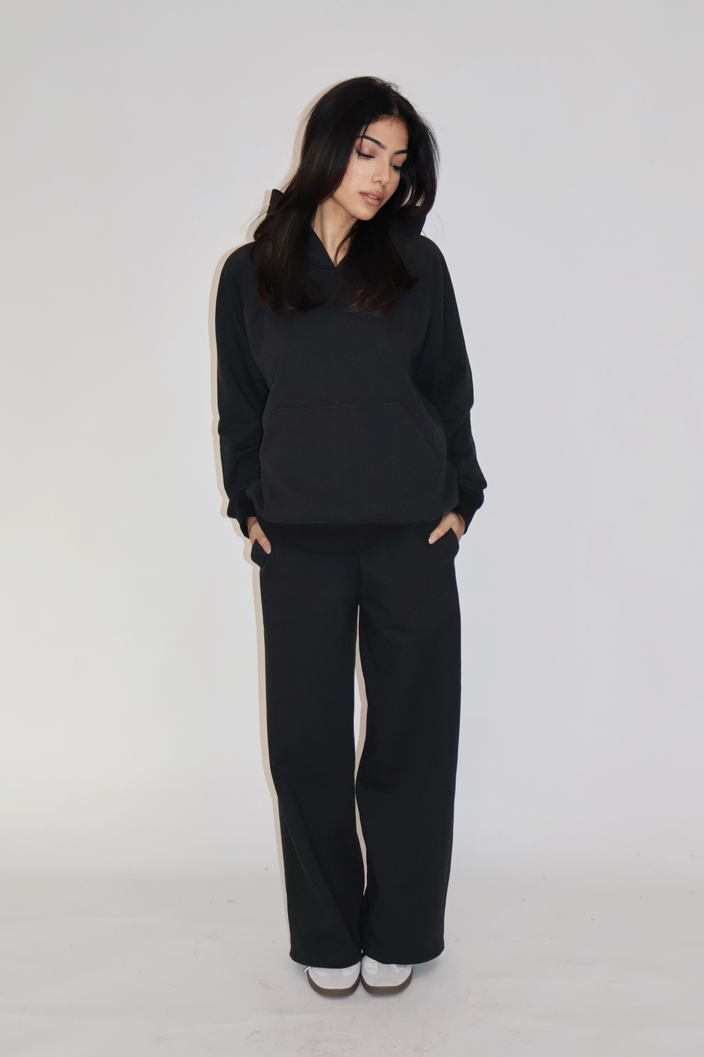 HOODIE CO-ORD SET - (Black)