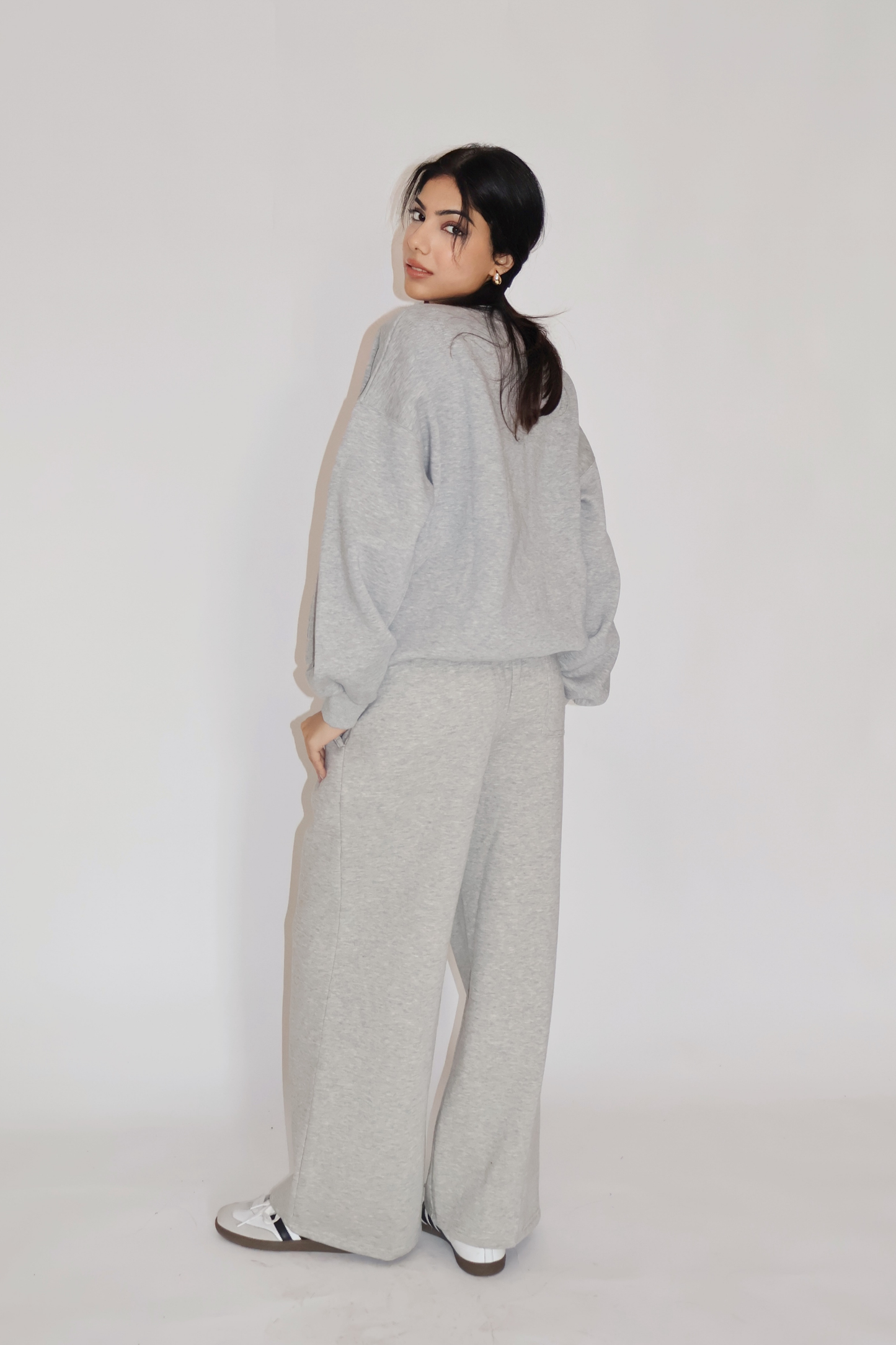 CREWNECK CO-ORD SET - (Gray)