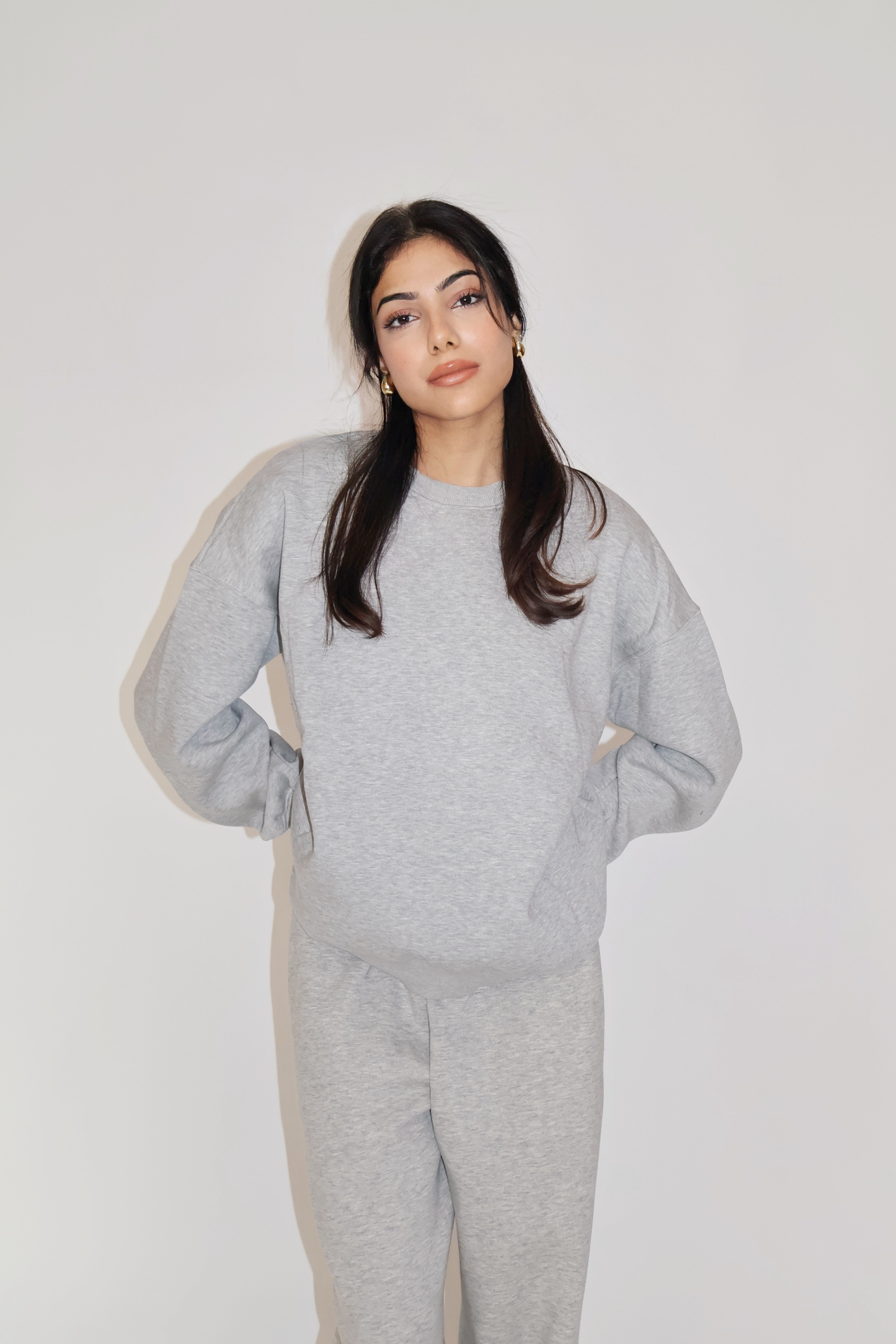 CREWNECK CO-ORD SET - (Gray)