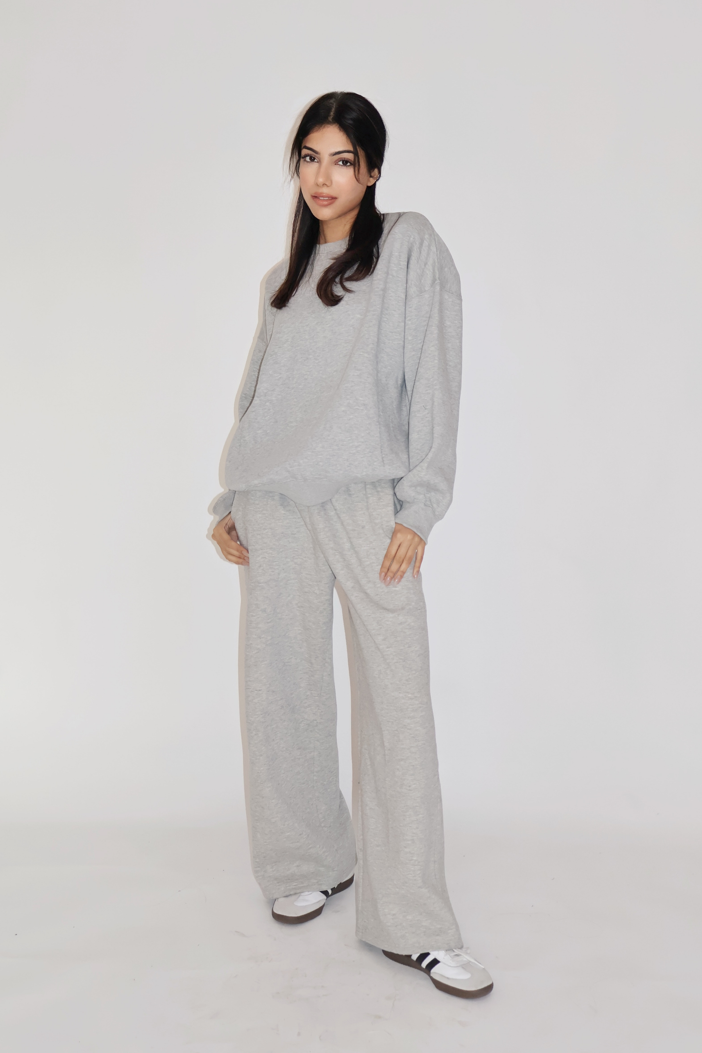 CREWNECK CO-ORD SET - (Gray)