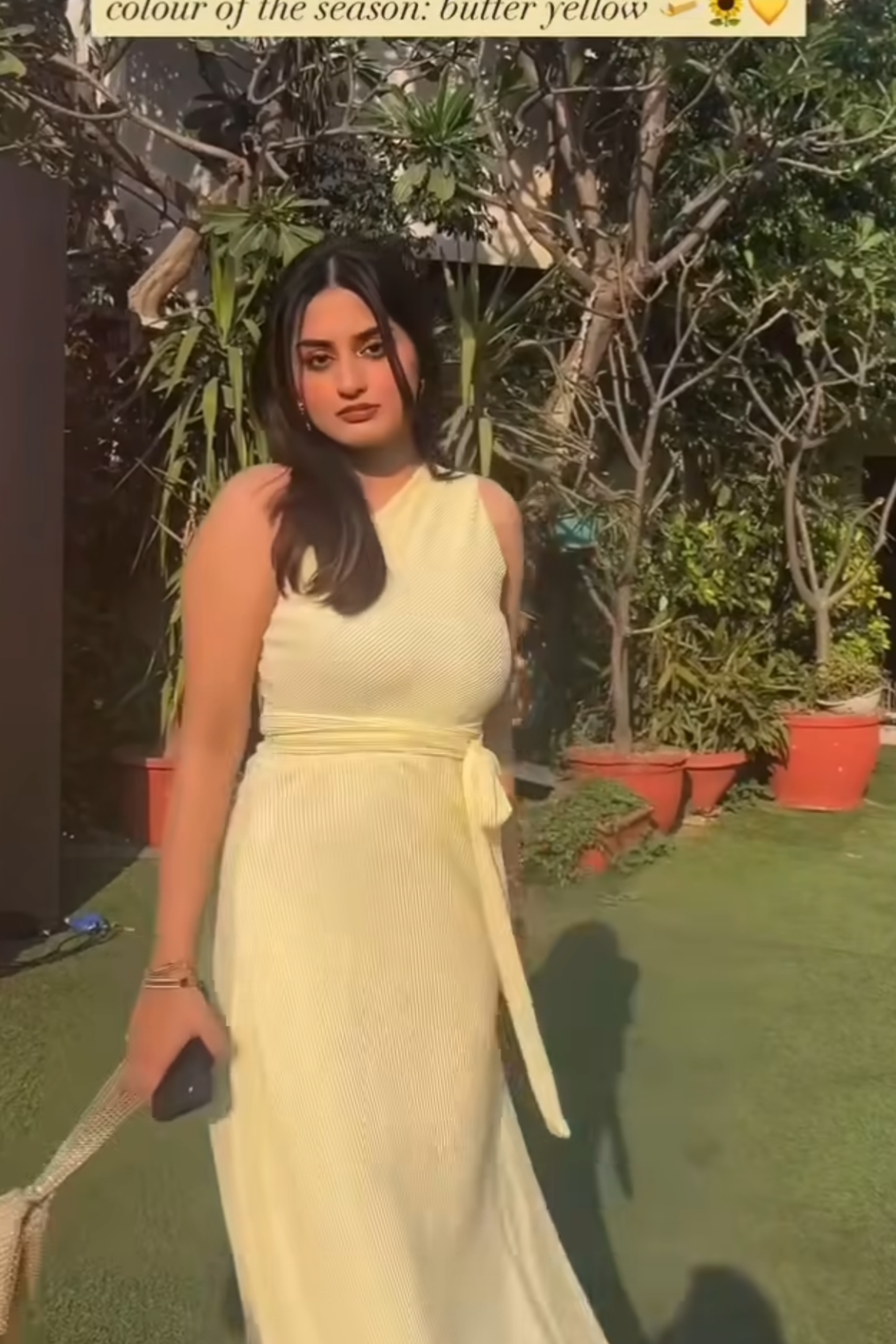 Tarini in sun dress butter
