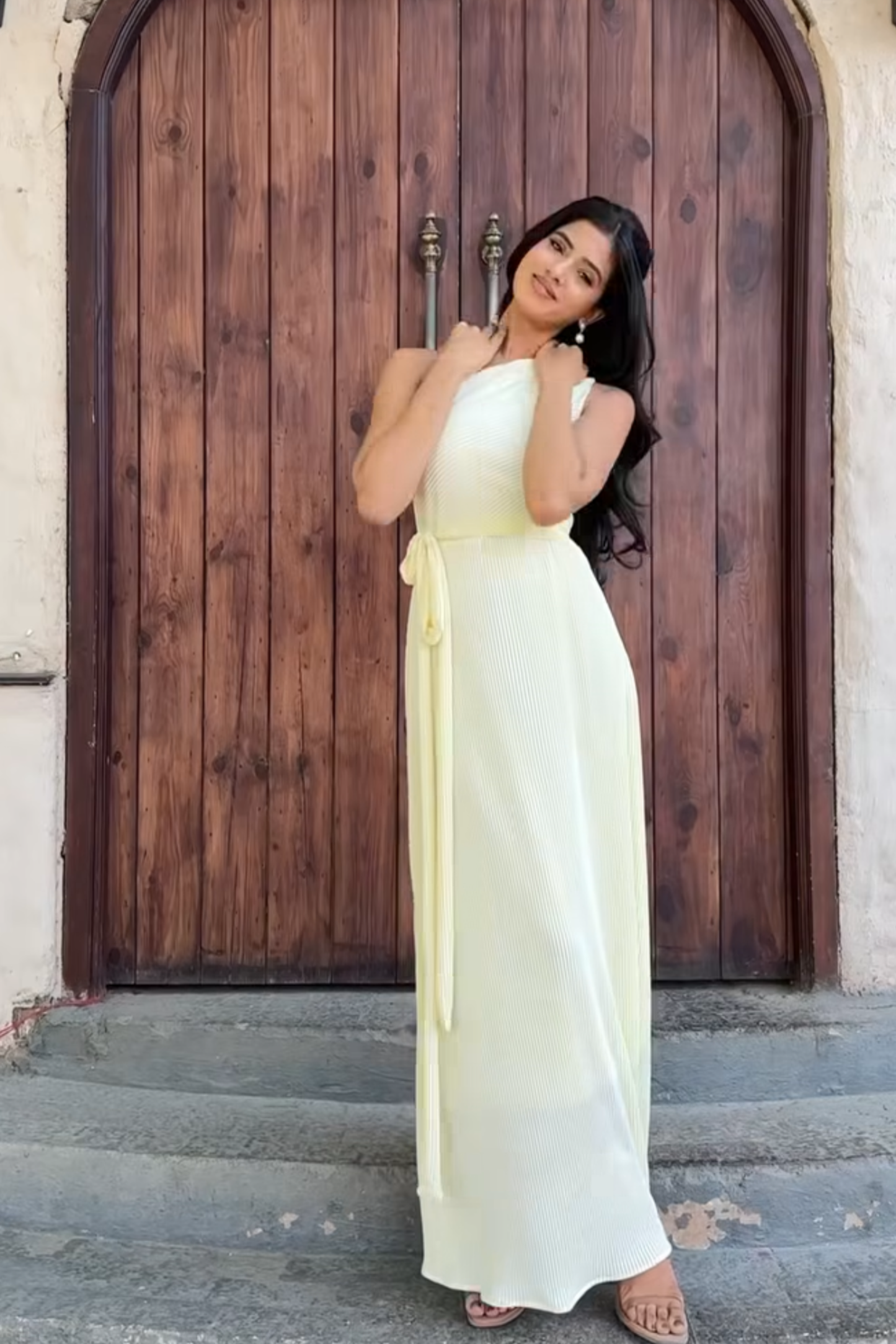 Tarini in sun dress butter