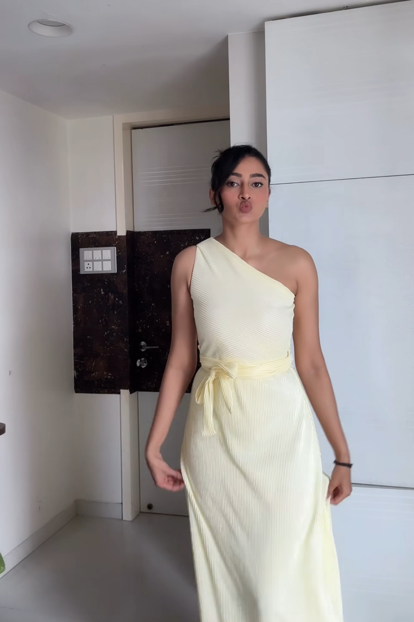 Tarini in sun dress butter