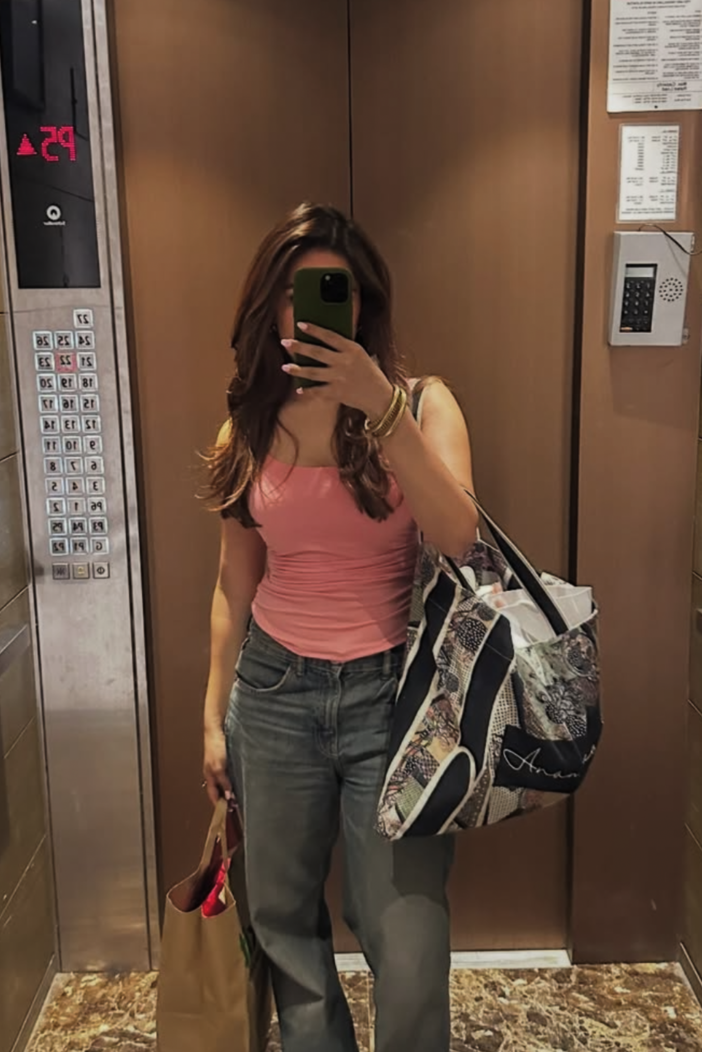 Aakanksha in quill top flamingo