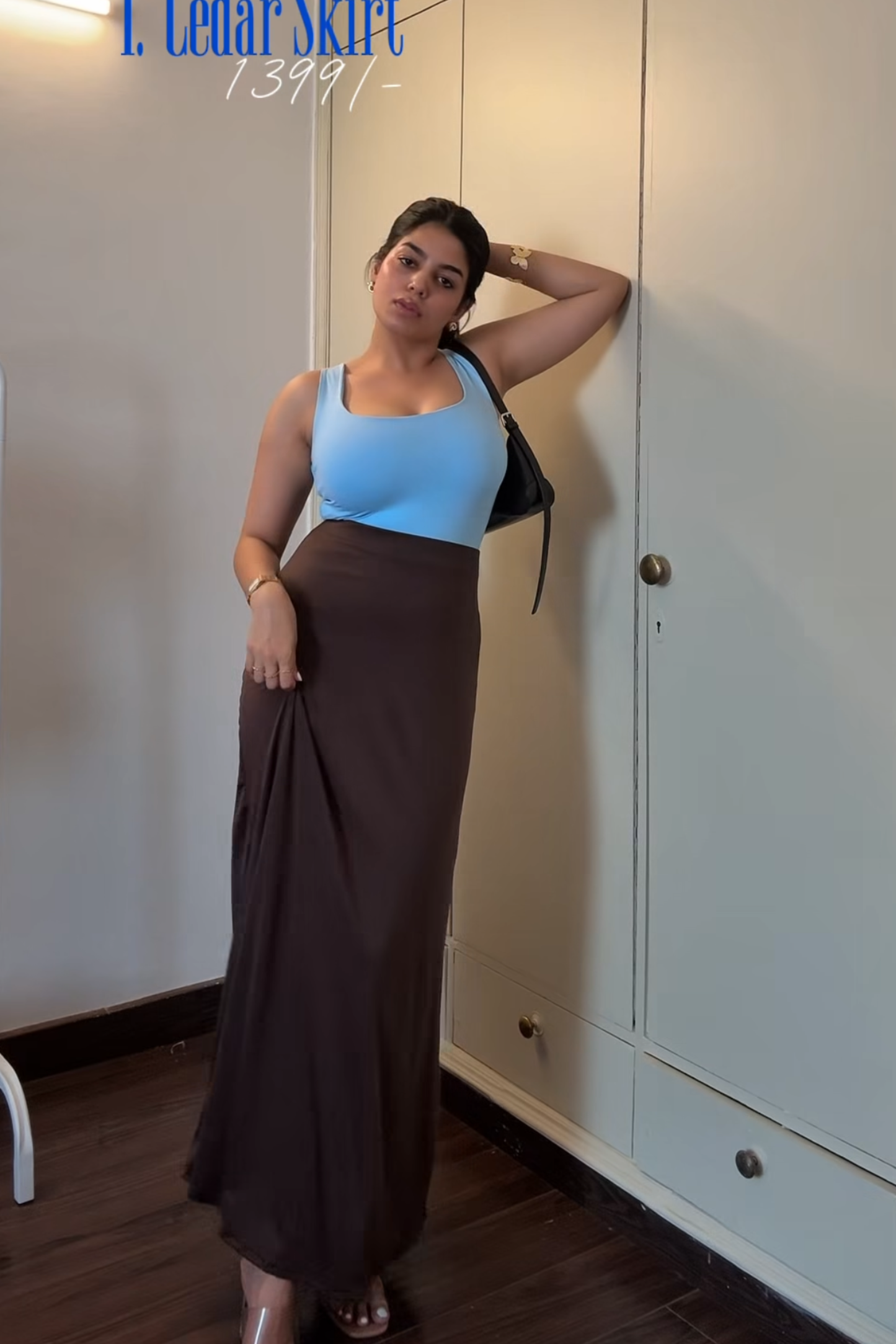 Shivani in cedar skirt coco