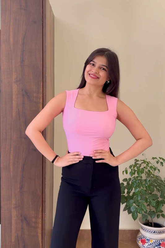 Ishita in echo bodysuit flamingo