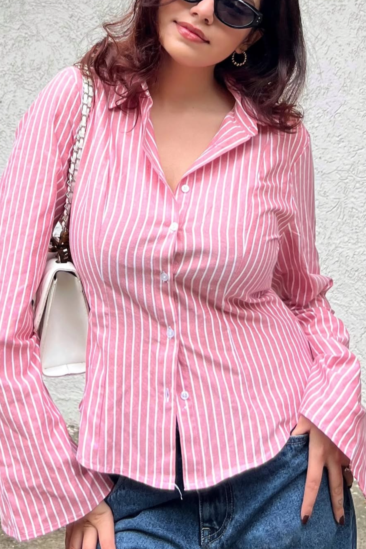 Prerna Mehra in iris shirt red