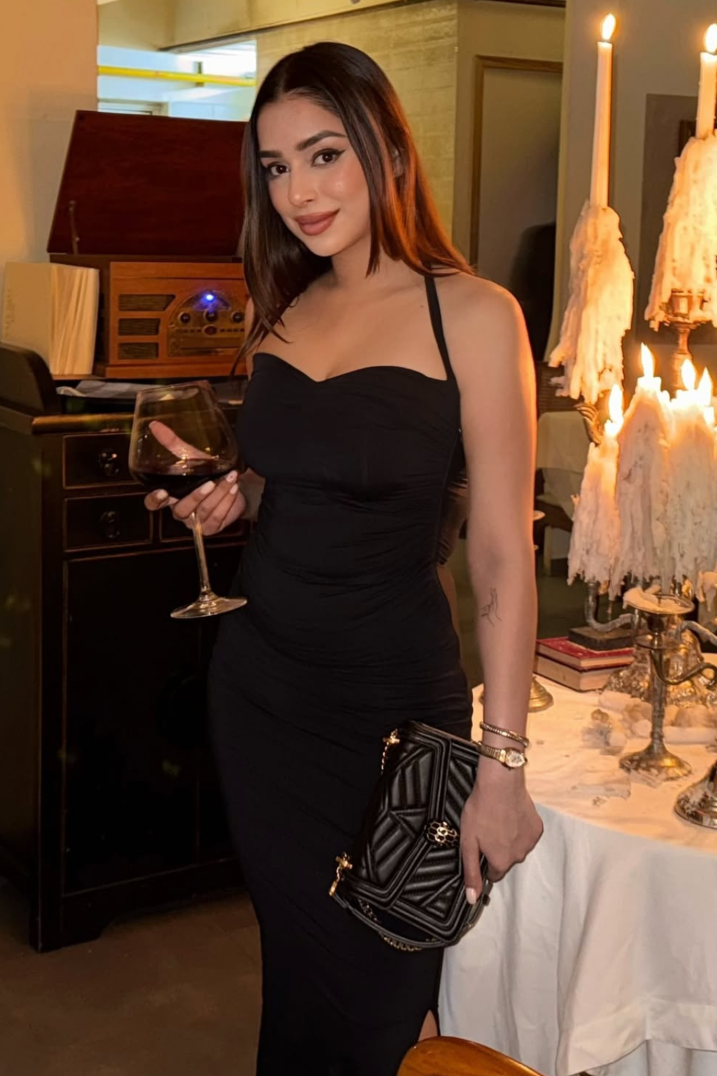 Nitibha in ray dress onyx